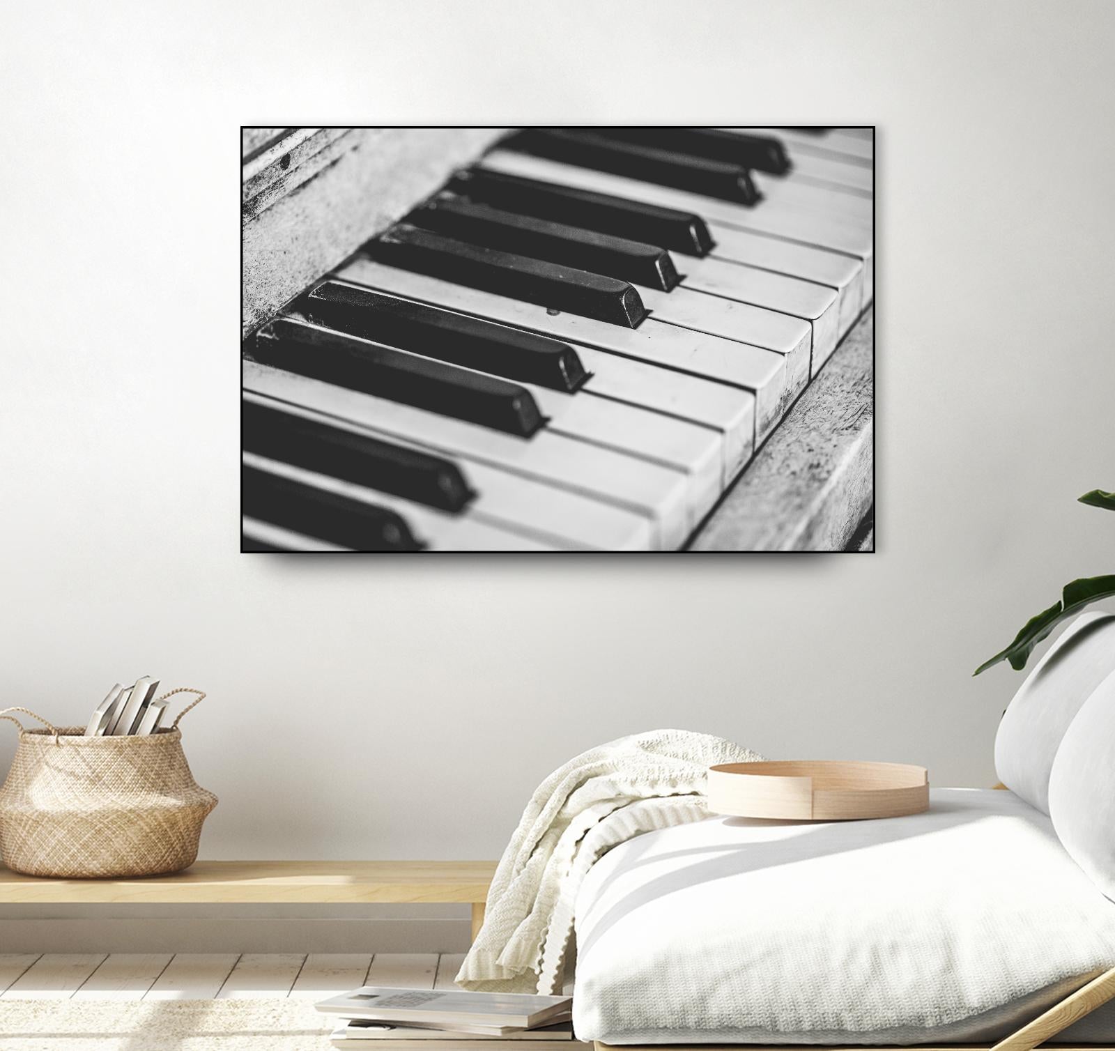Vintage piano by Pexels on GIANT ART - white leisure