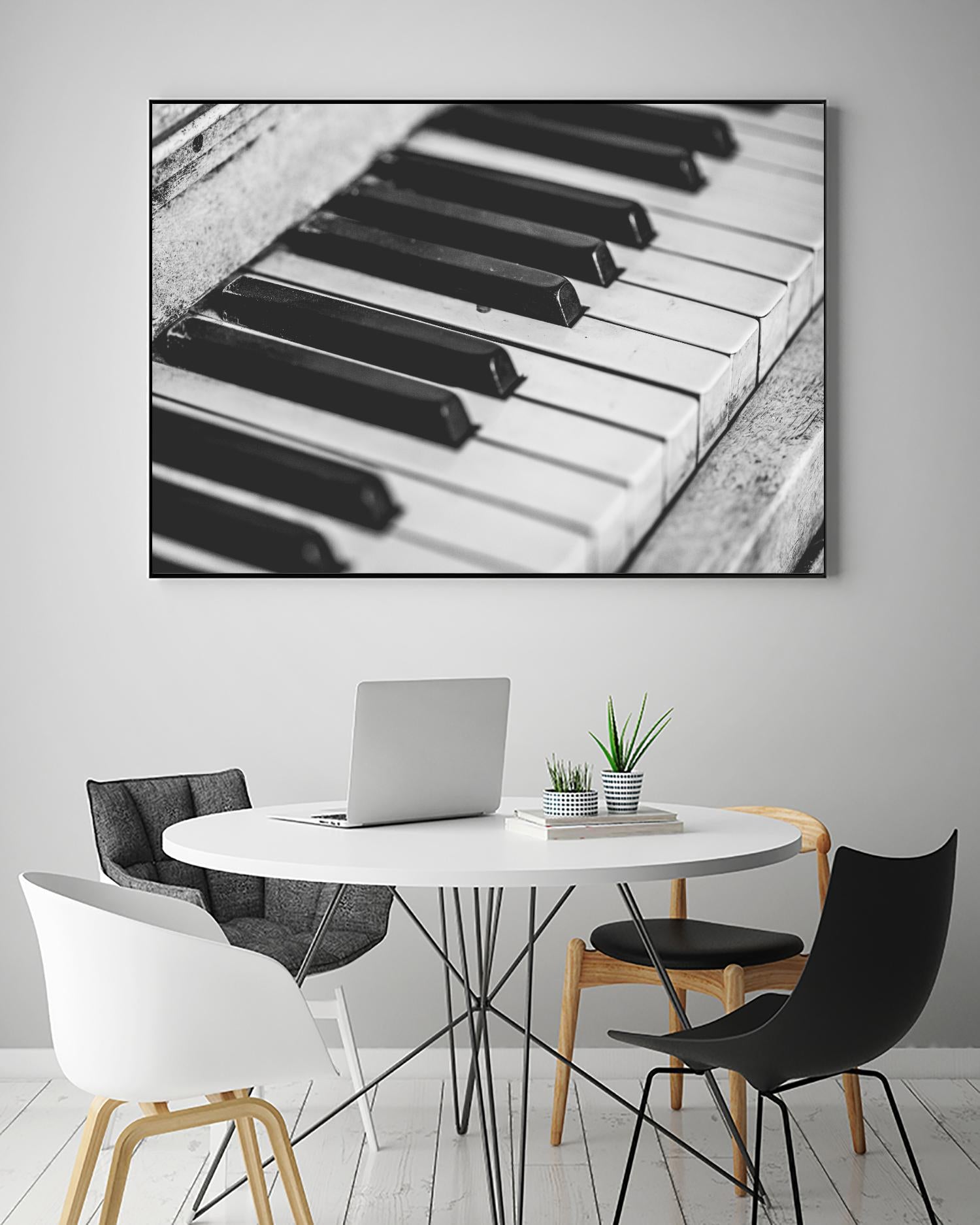 Vintage piano by Pexels on GIANT ART - white leisure