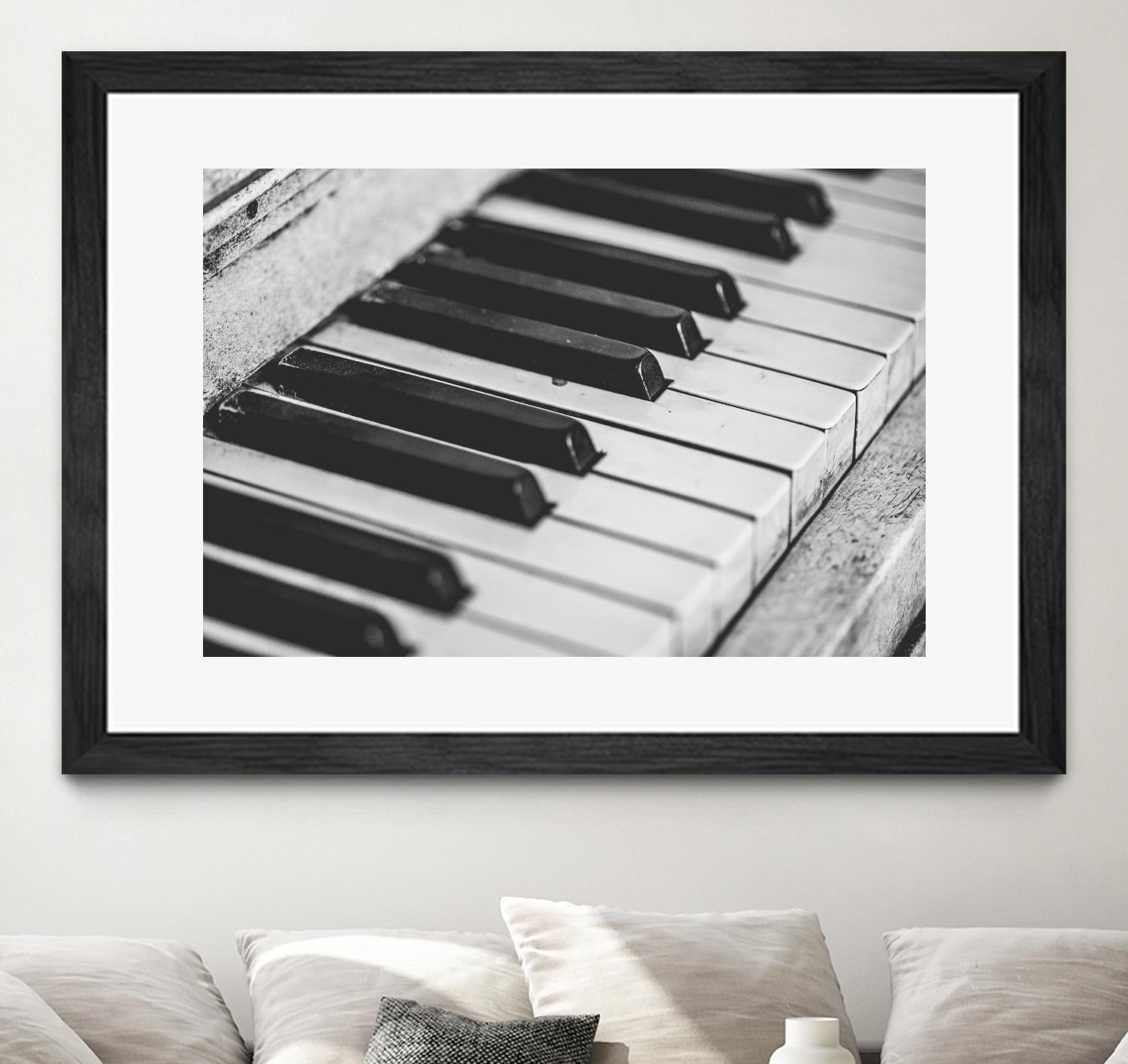 Vintage piano by Pexels on GIANT ART - white leisure