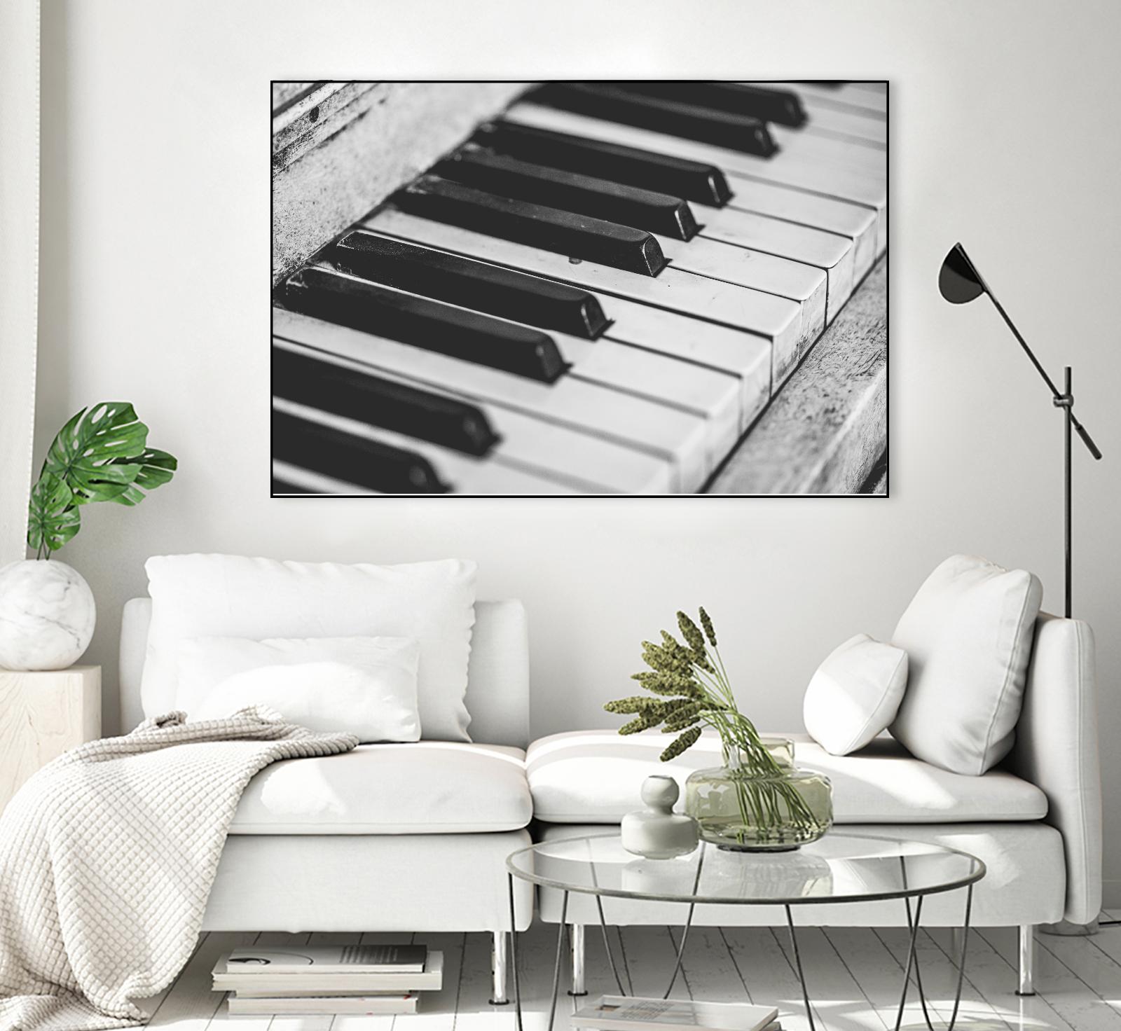 Vintage piano by Pexels on GIANT ART - white leisure