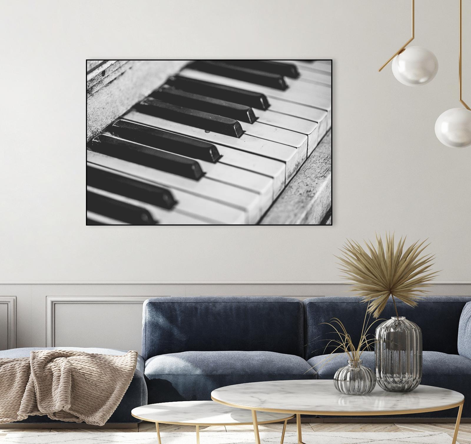Vintage piano by Pexels on GIANT ART - white leisure