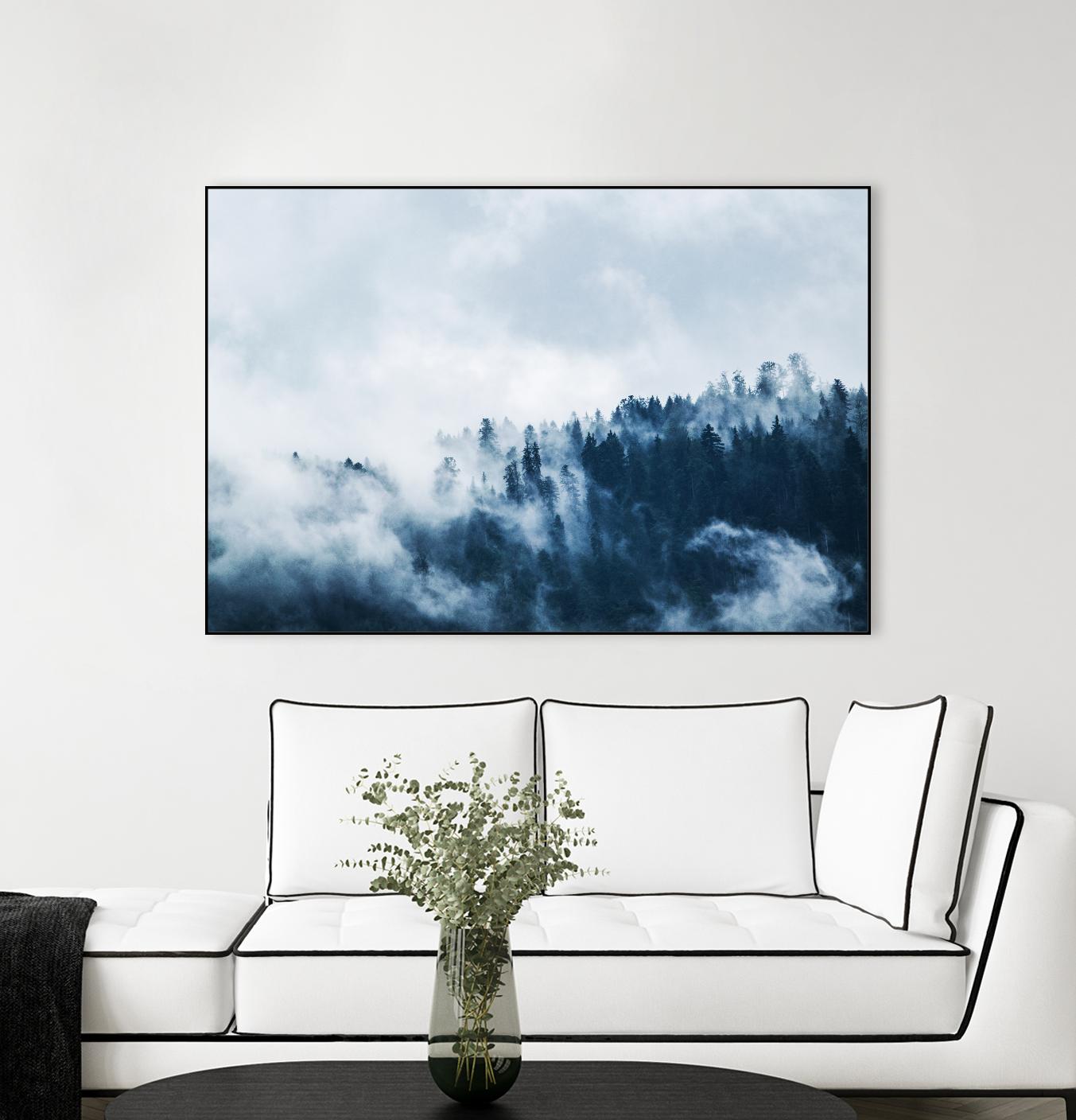 Foggy forest by Pexels on GIANT ART - white landscape