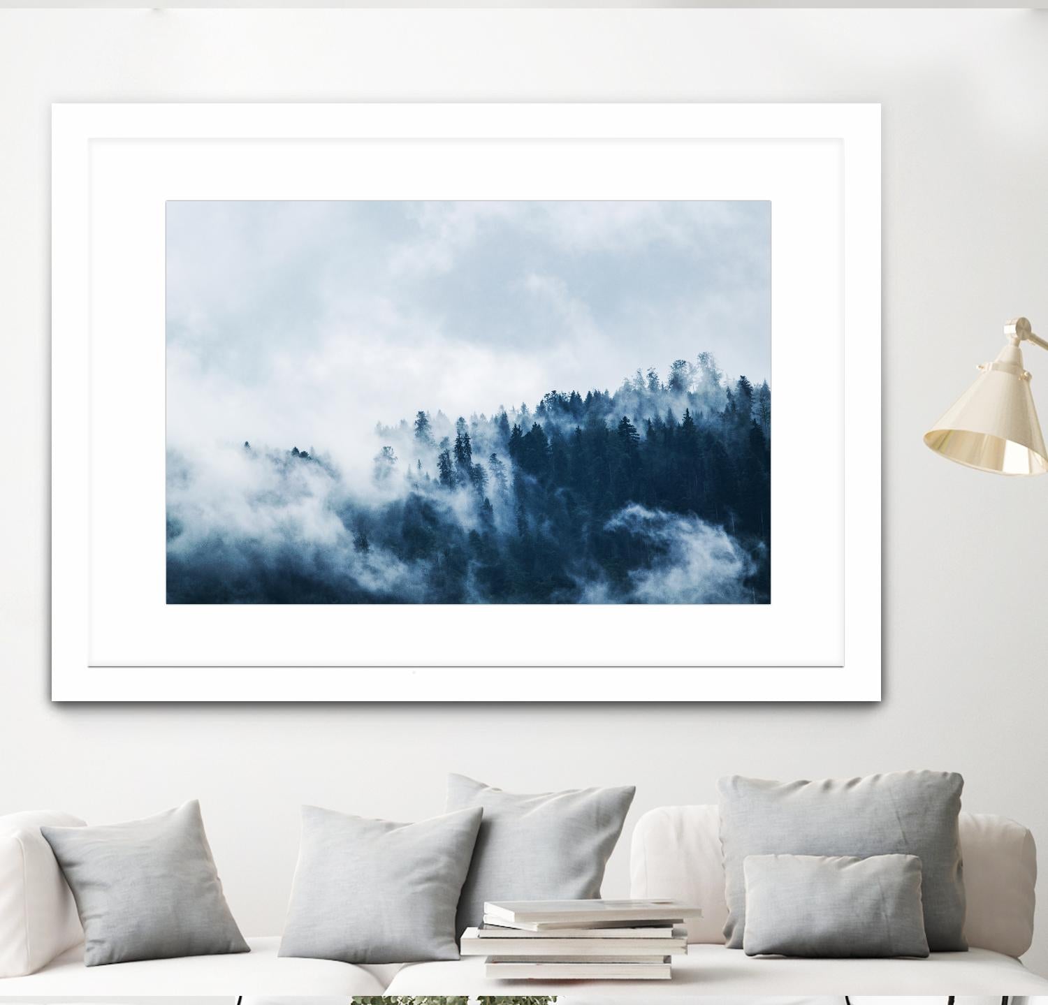 Foggy forest by Pexels on GIANT ART - white landscape