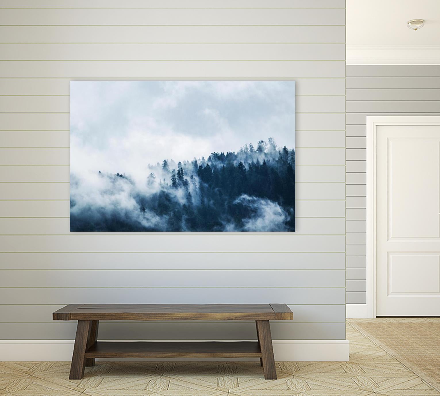 Foggy forest by Pexels on GIANT ART - white landscape