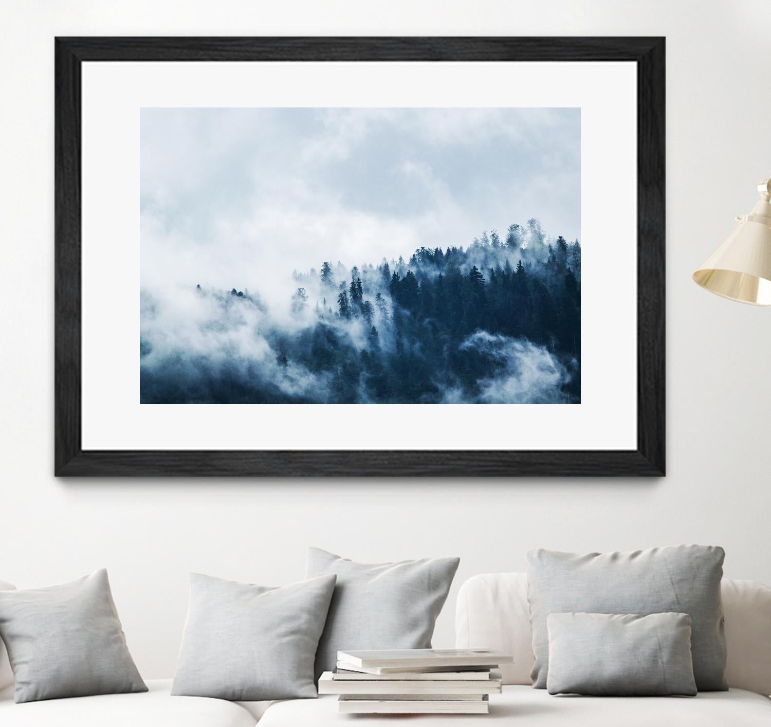 Foggy forest by Pexels on GIANT ART - white landscape