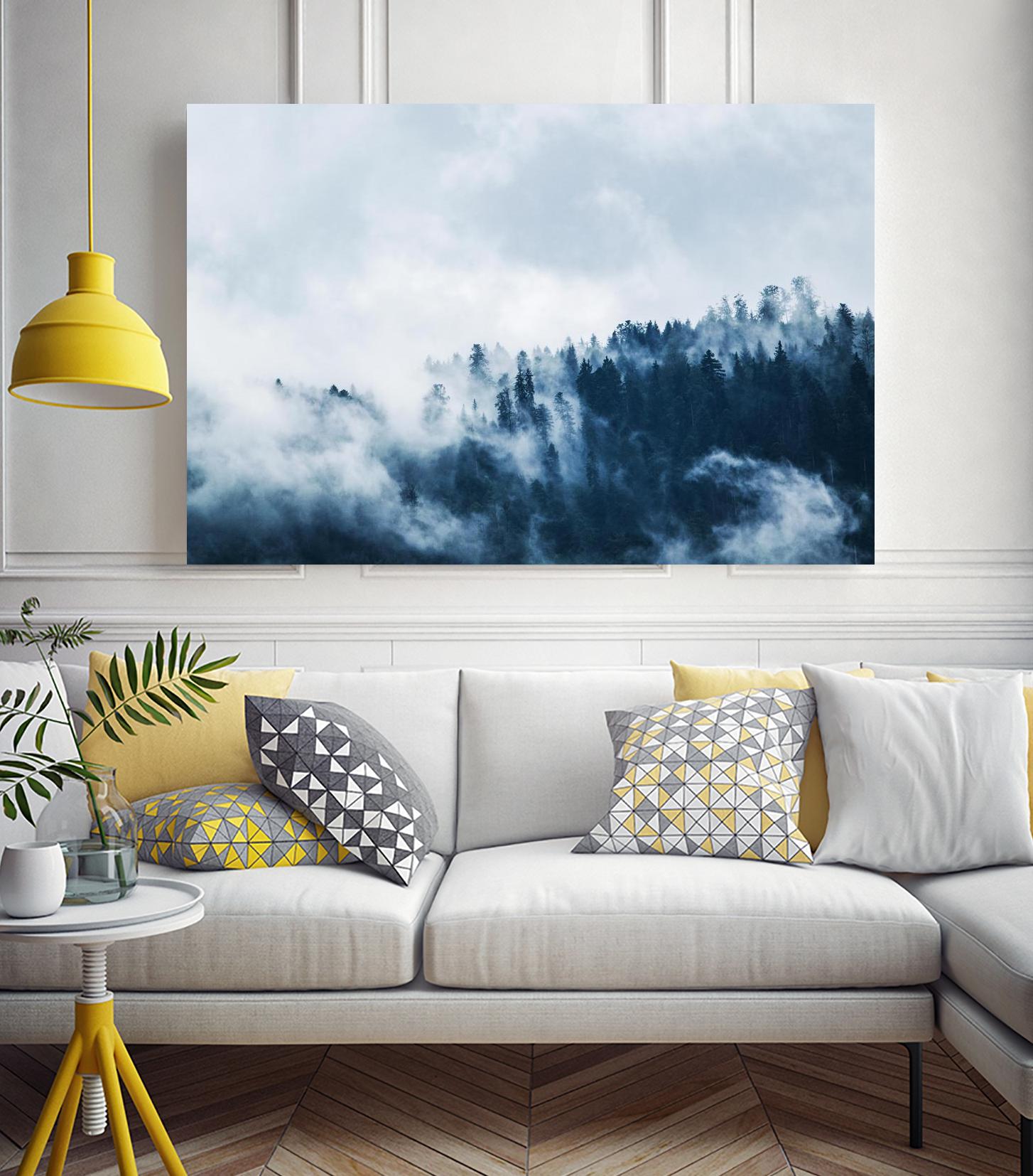 Foggy forest by Pexels on GIANT ART - white landscape