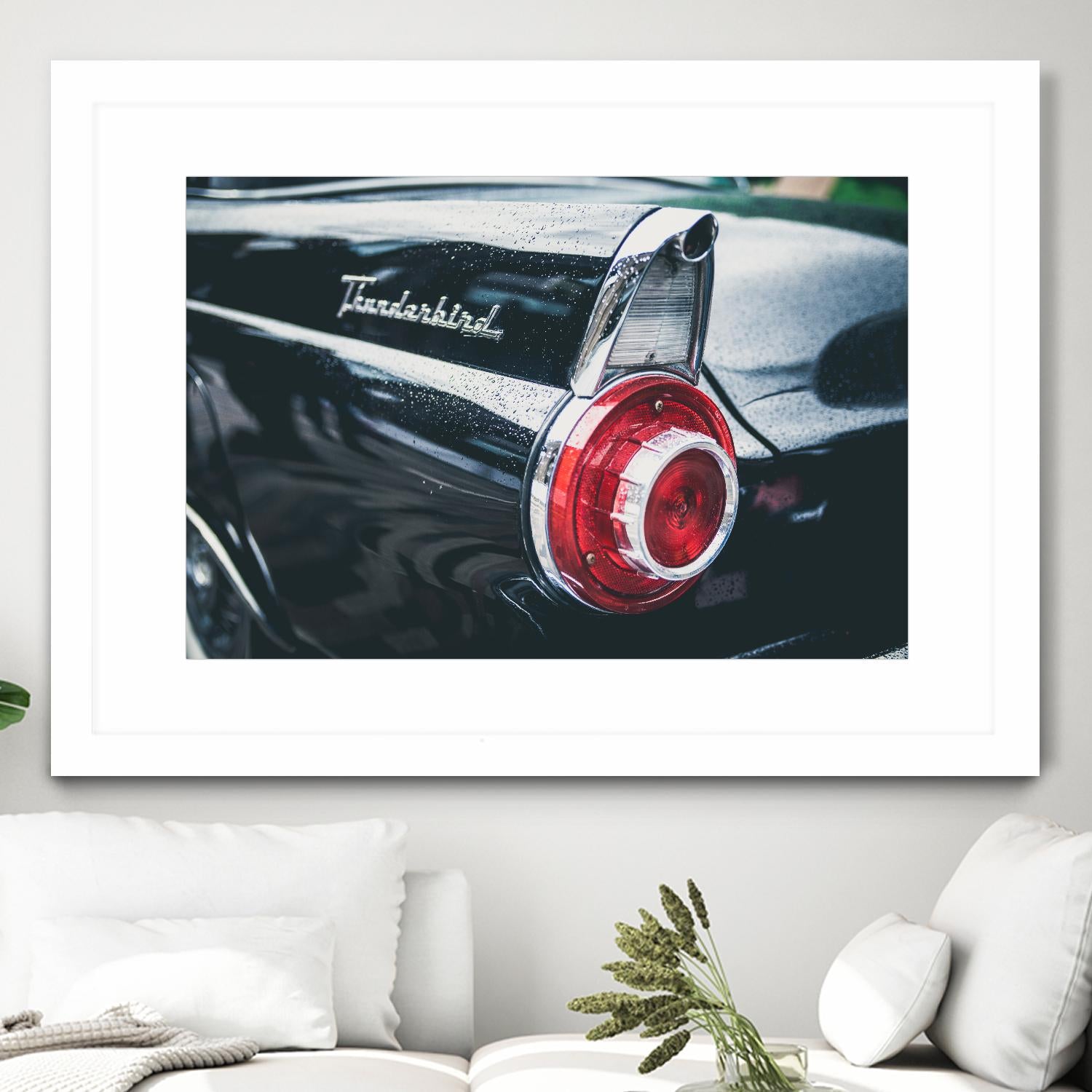 Thunderbird by Pexels on GIANT ART - red vehicle