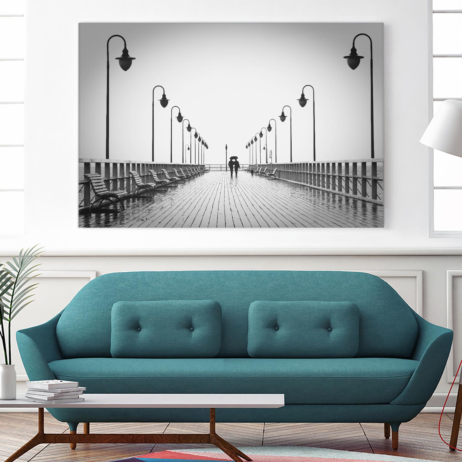 On the pier by Pexels on GIANT ART - white everyday life