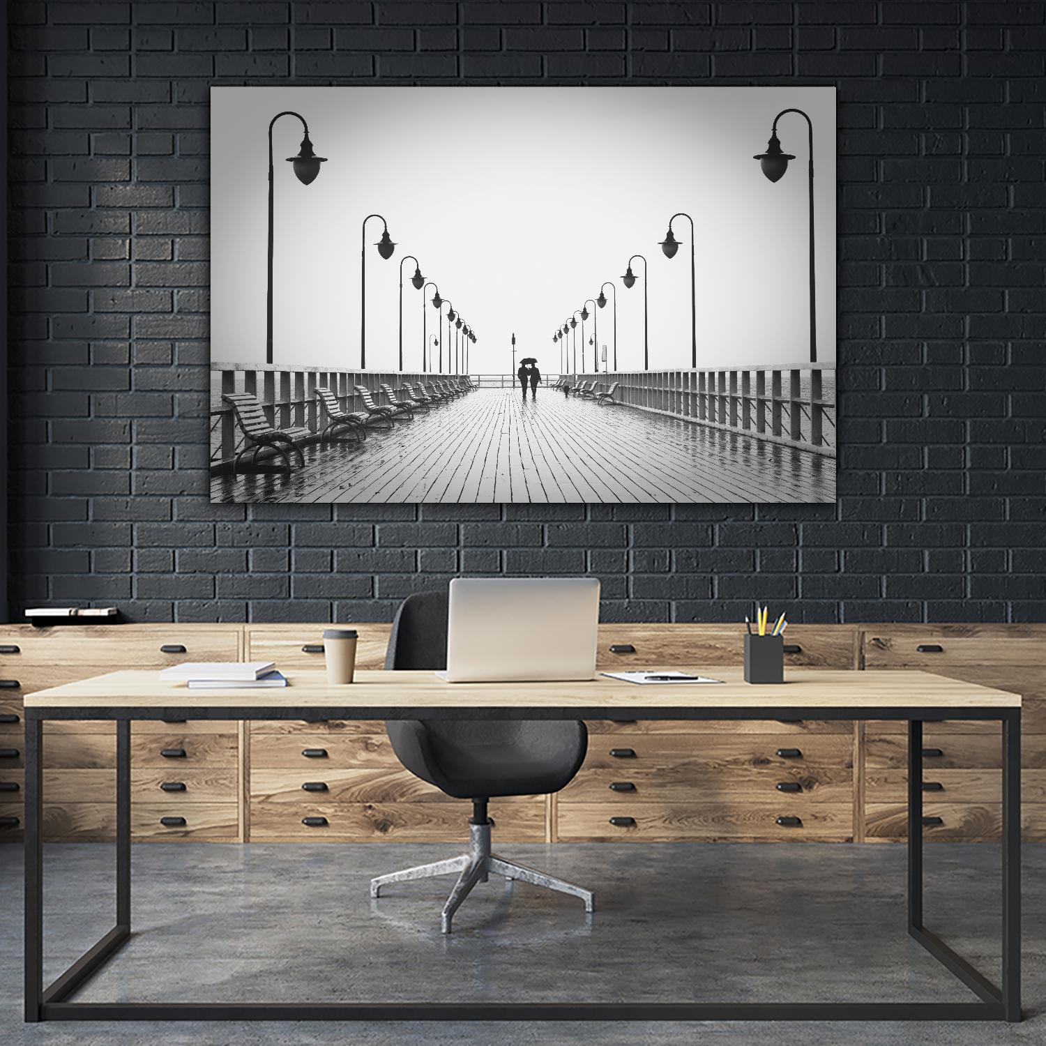 On the pier by Pexels on GIANT ART - white everyday life