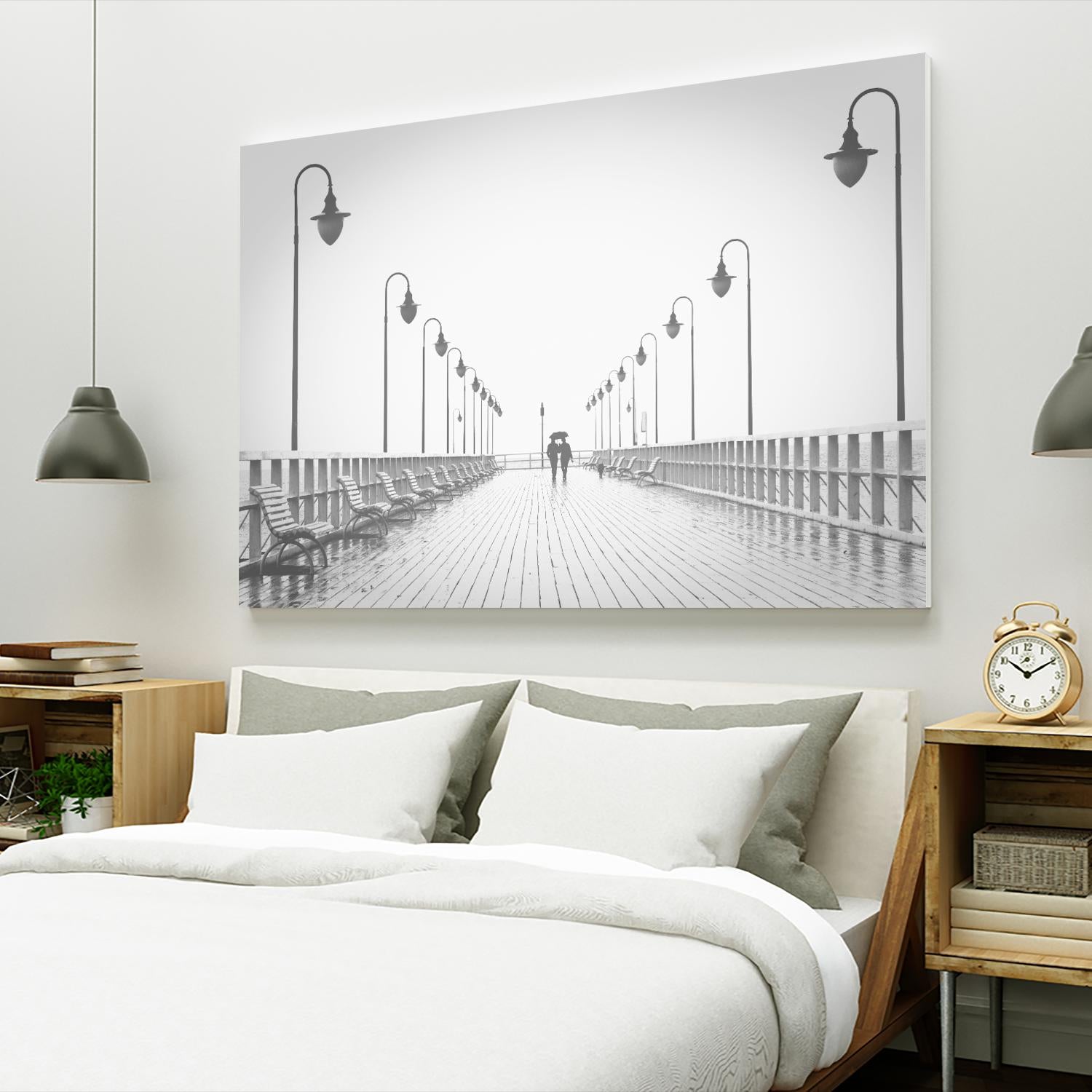 On the pier by Pexels on GIANT ART - white everyday life