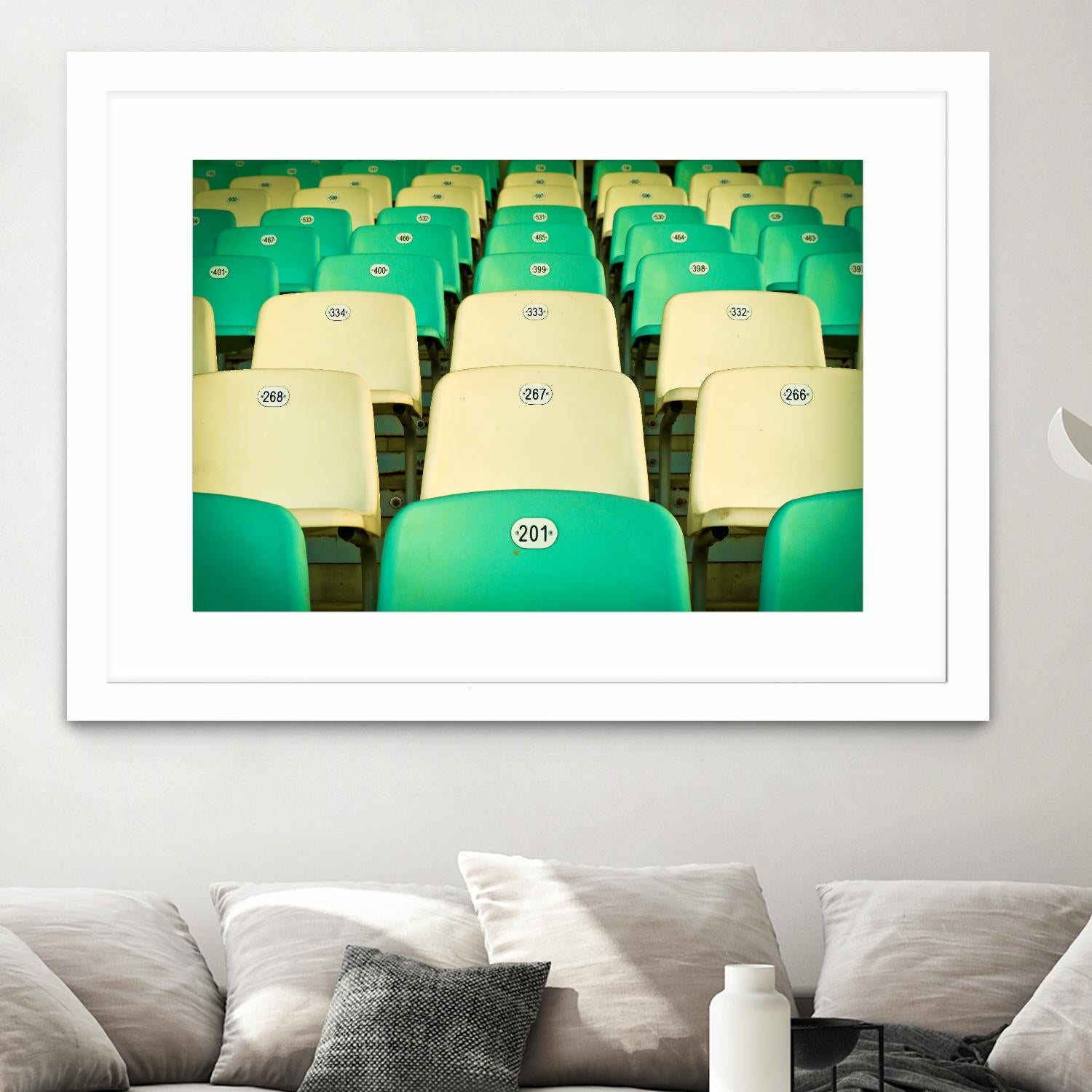 Stadium by Pexels on GIANT ART - yellow leisure