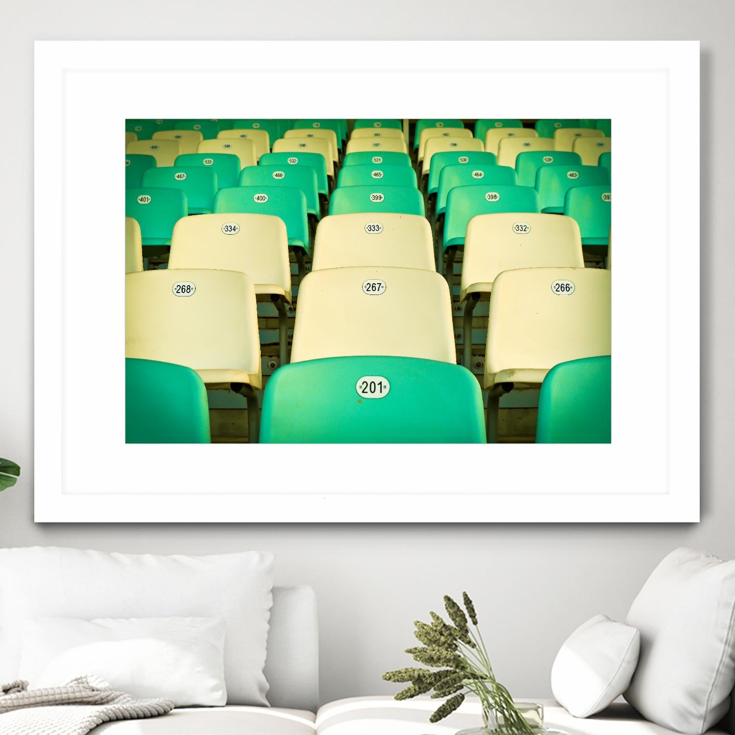 Stadium by Pexels on GIANT ART - yellow leisure