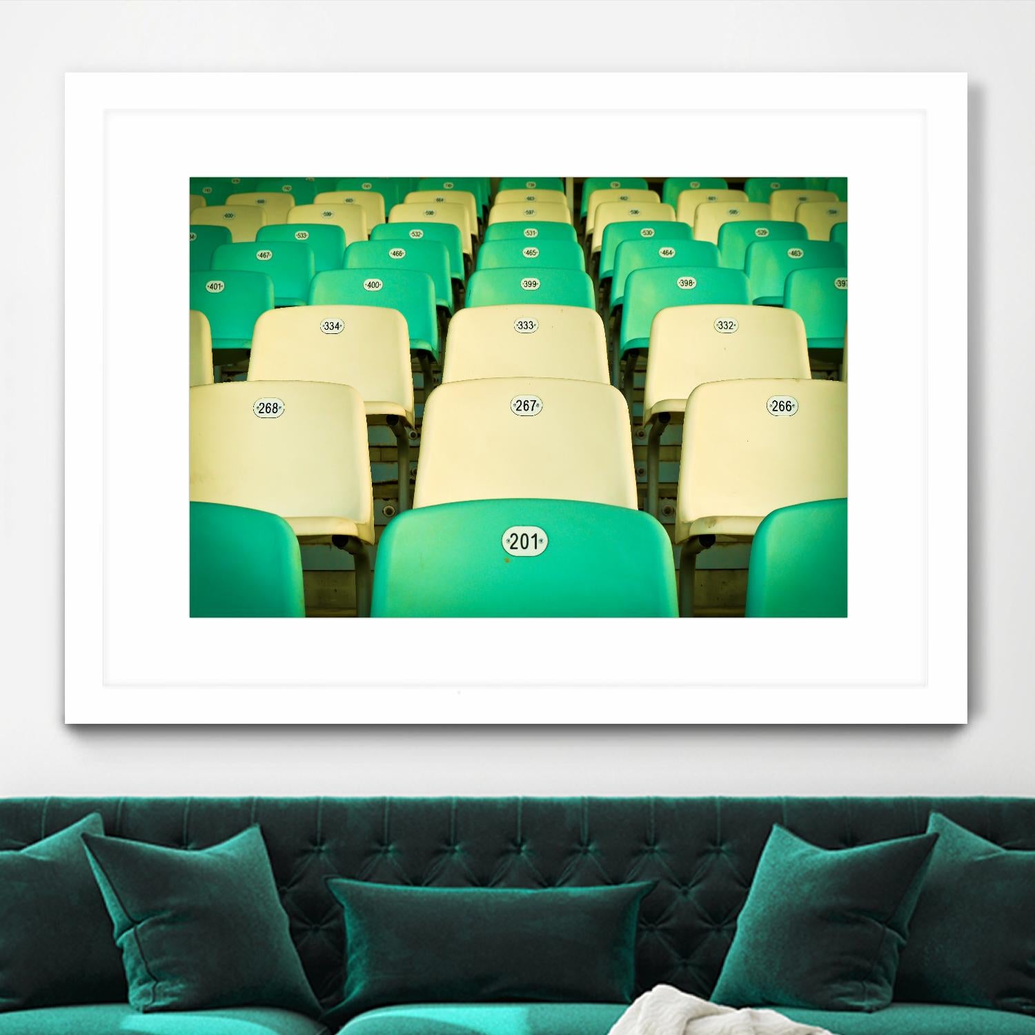 Stadium by Pexels on GIANT ART - yellow leisure