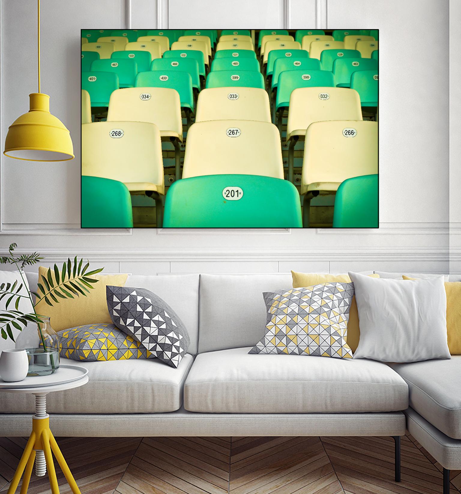 Stadium by Pexels on GIANT ART - yellow leisure