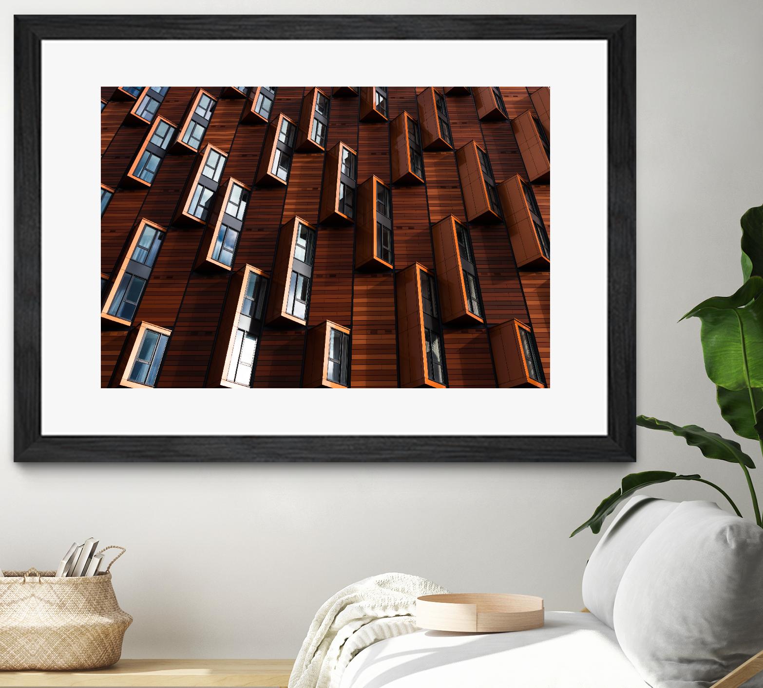 Windows III by Pexels on GIANT ART - black architectural