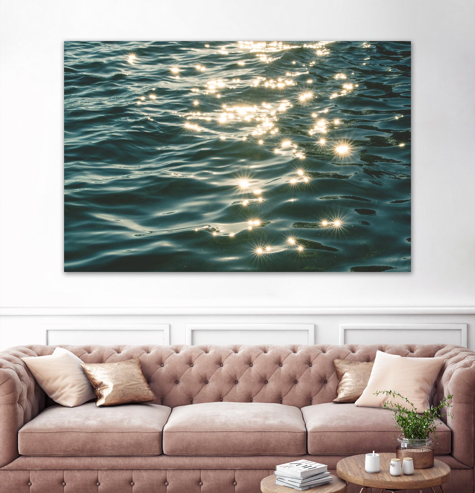 Sea sparkles by Pexels on GIANT ART - yellow sea scene