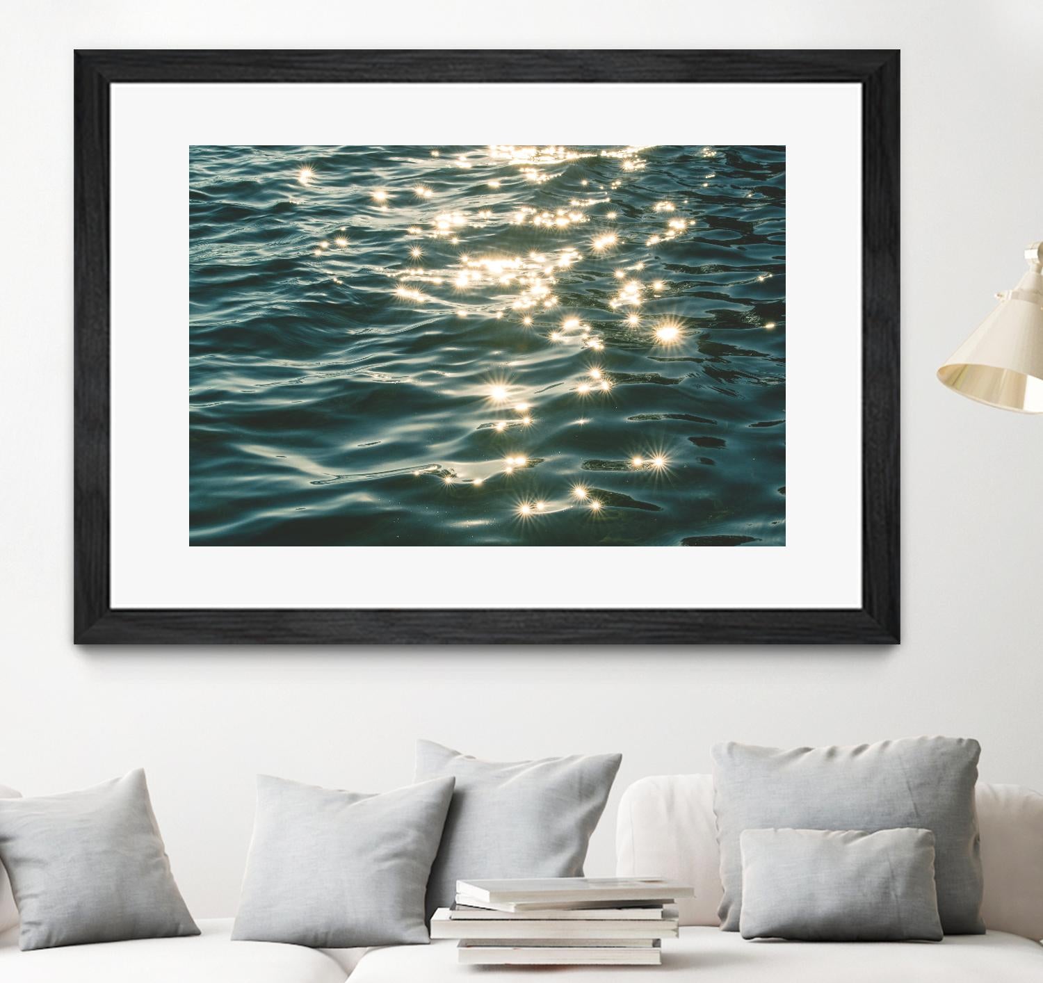 Sea sparkles by Pexels on GIANT ART - yellow sea scene