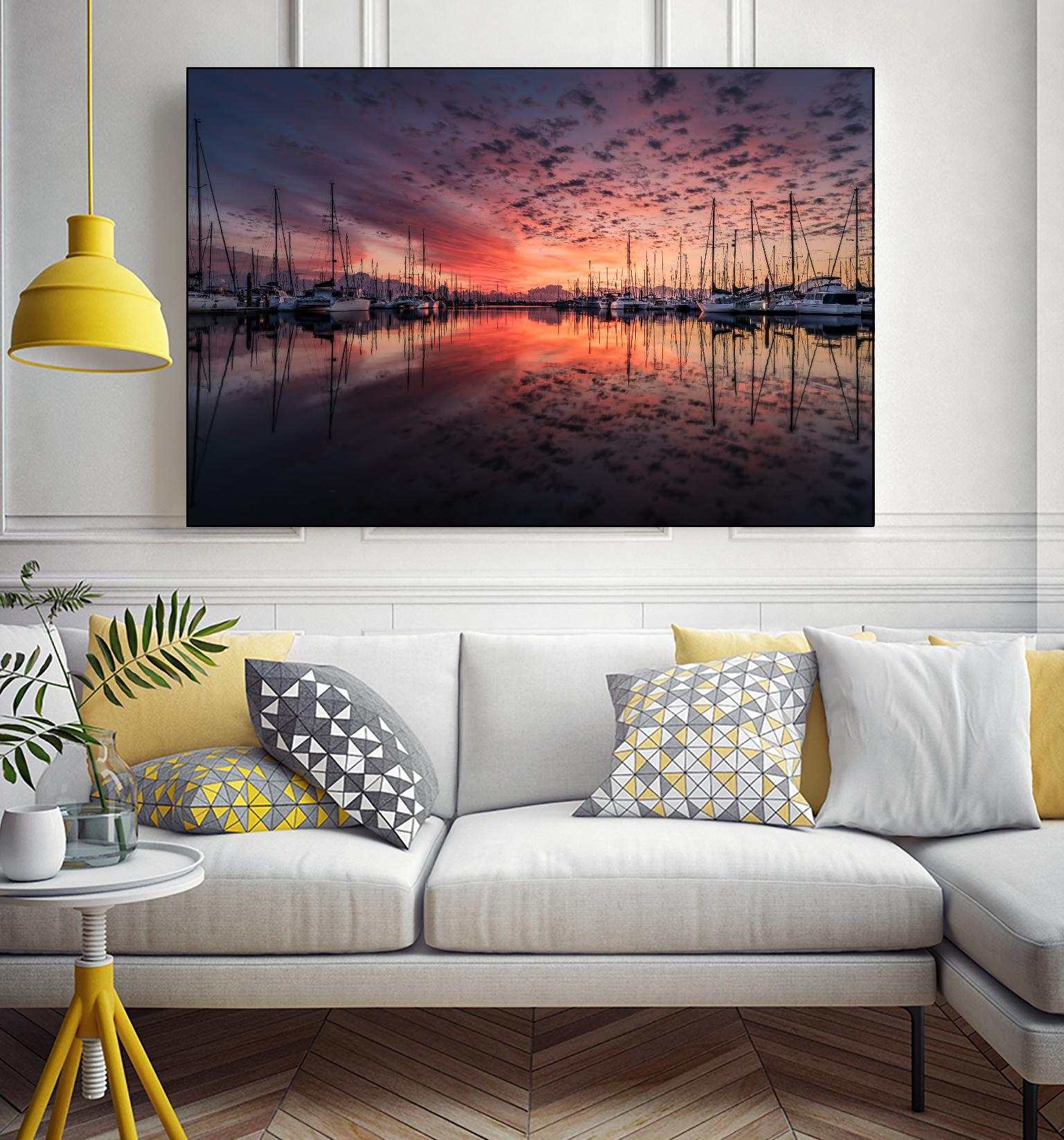 Mooring by Pexels on GIANT ART - purple nautical