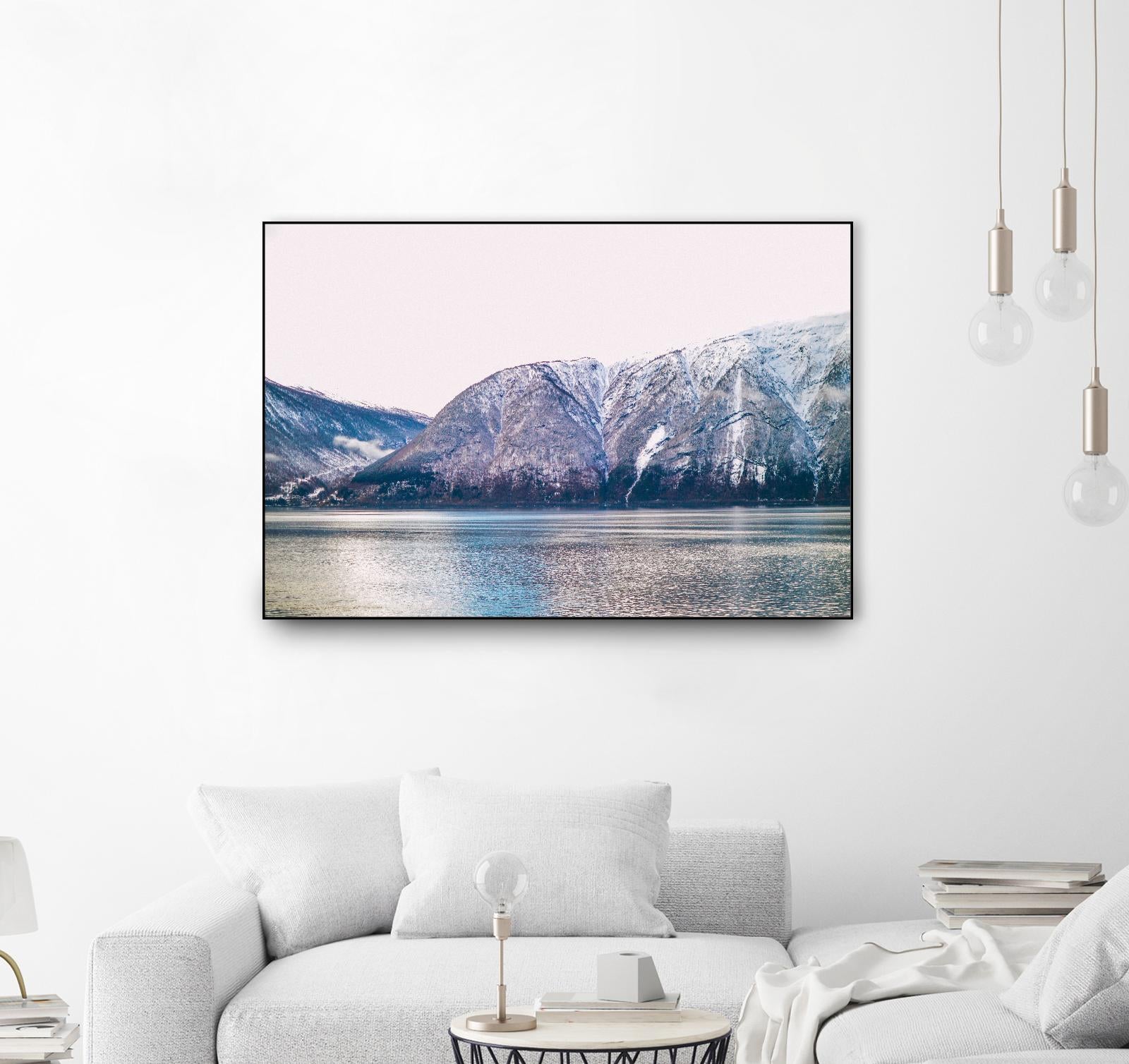 Mountains lake by Pexels on GIANT ART - blue landscape