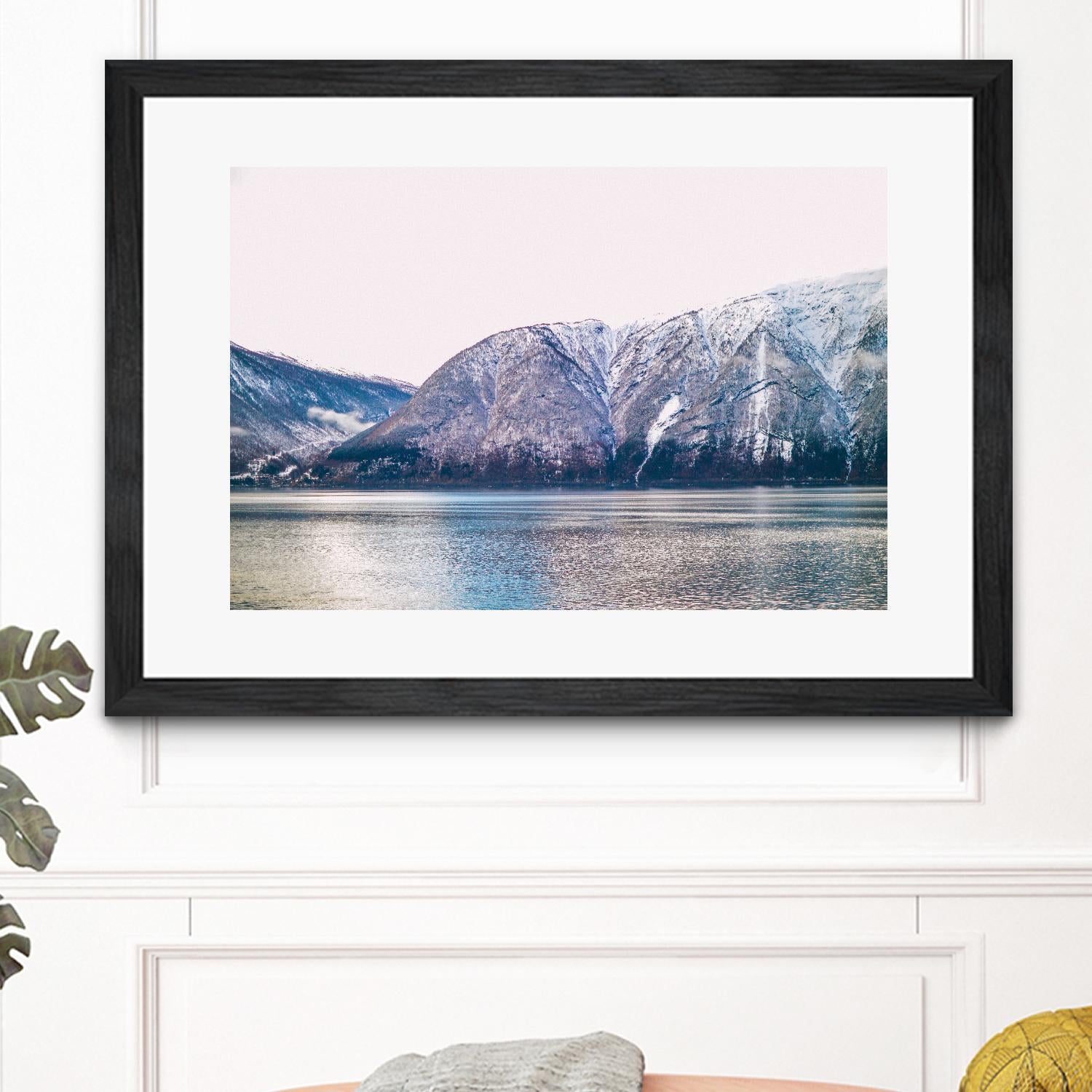 Mountains lake by Pexels on GIANT ART - blue landscape