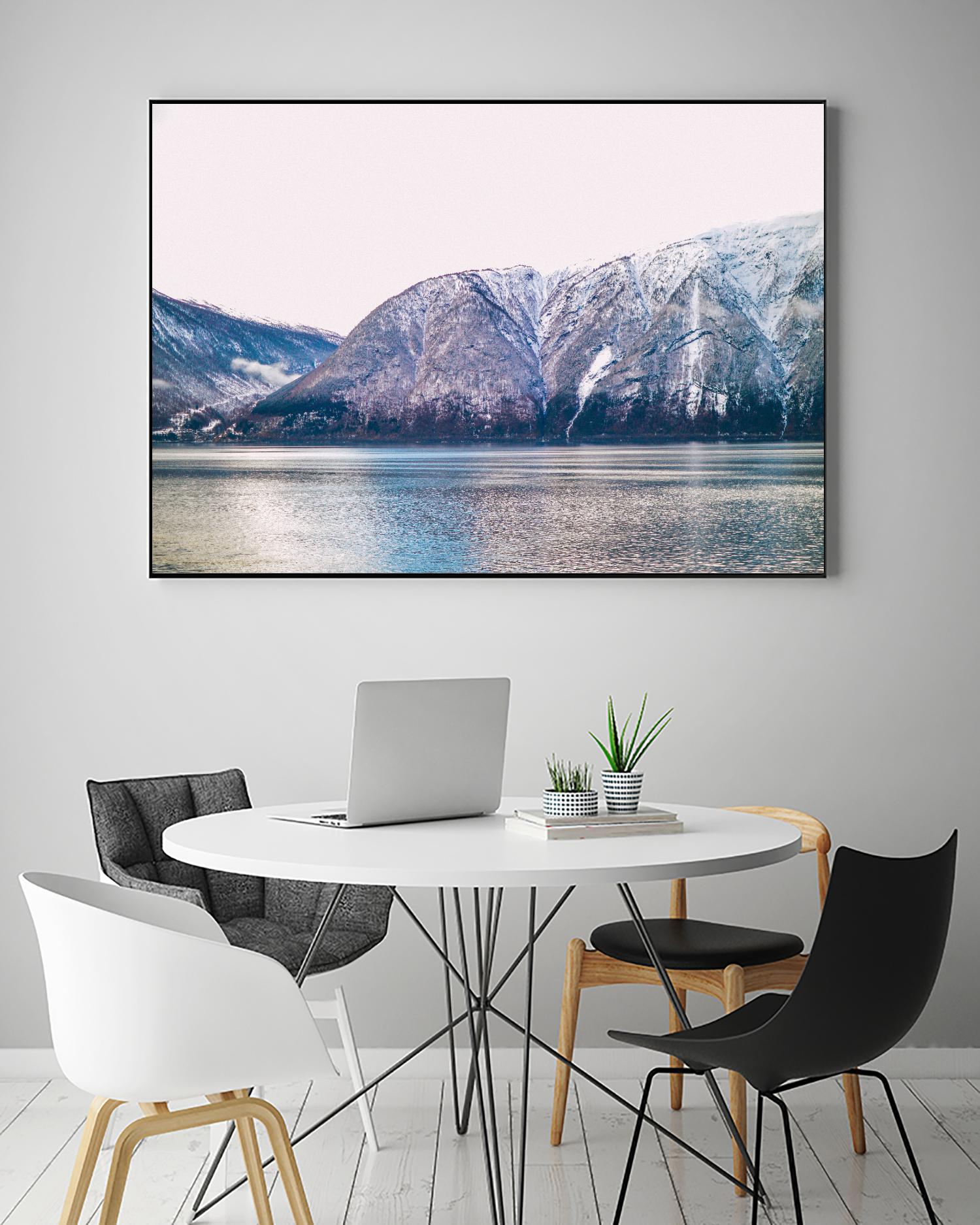 Mountains lake by Pexels on GIANT ART - blue landscape