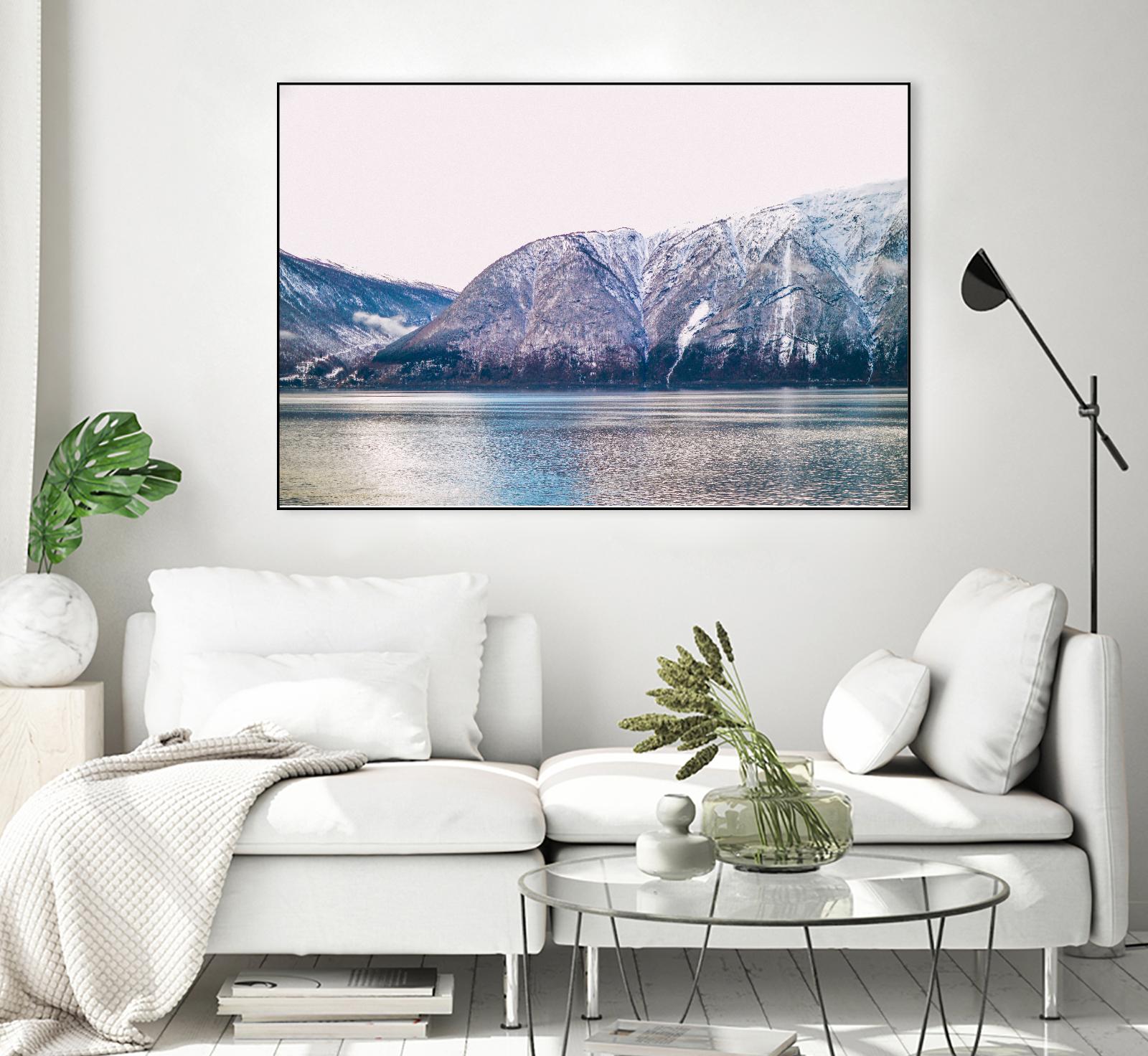 Mountains lake by Pexels on GIANT ART - blue landscape