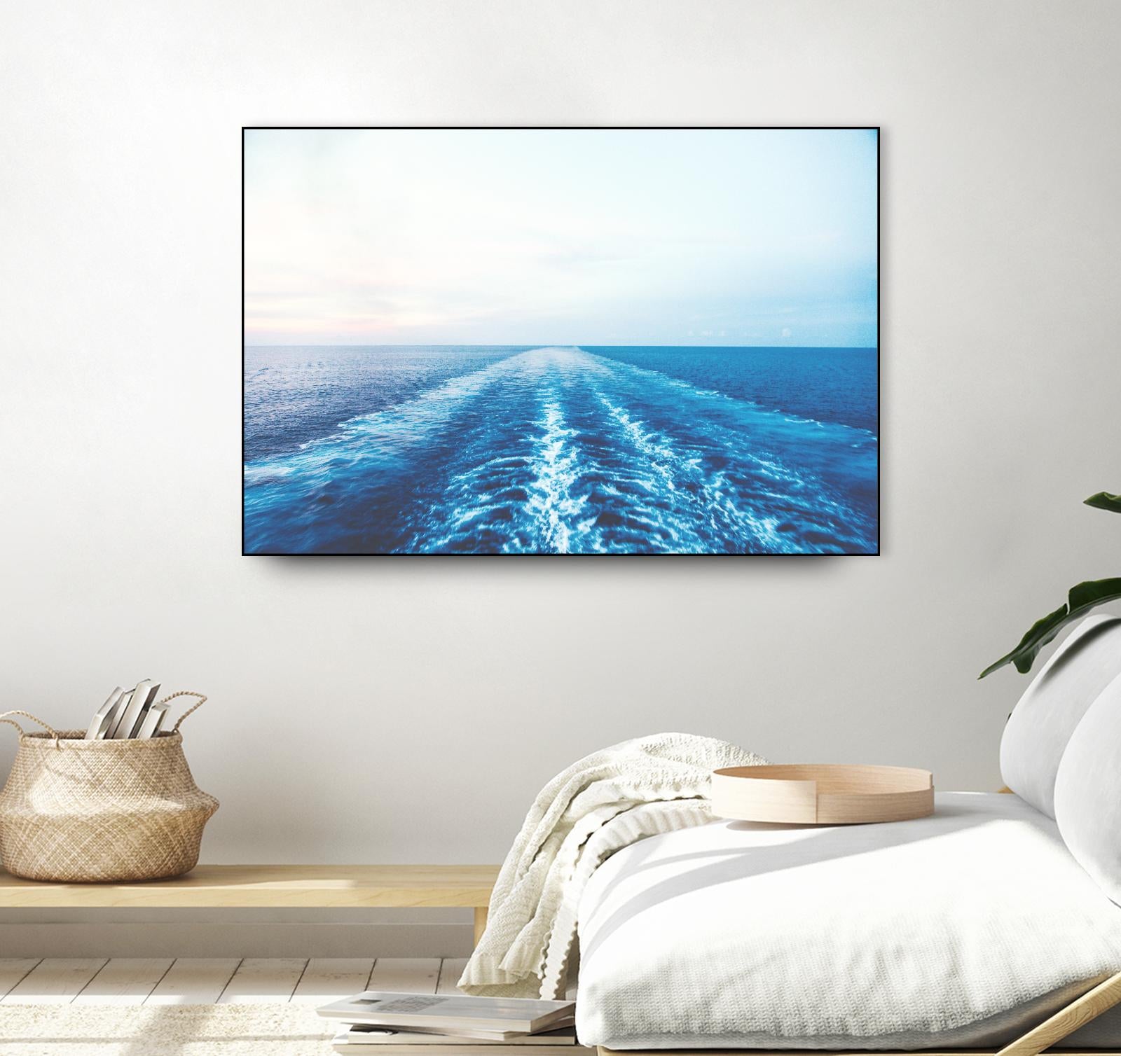 Sea trail by Pexels on GIANT ART - white sea scene