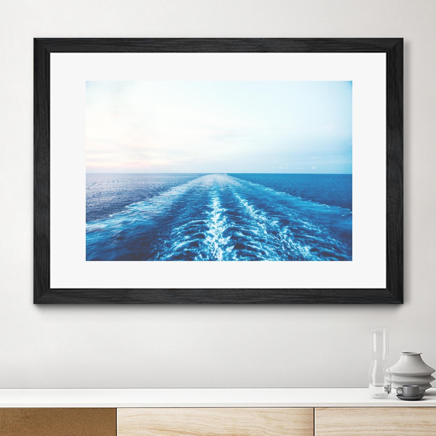 Sea trail by Pexels on GIANT ART - white sea scene