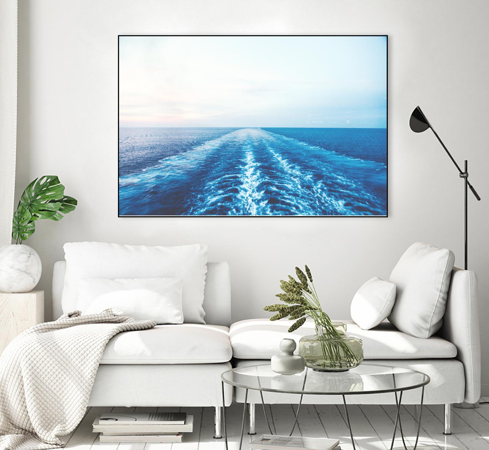 Sea trail by Pexels on GIANT ART - white sea scene