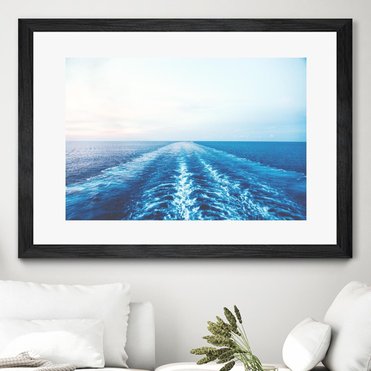 Sea trail by Pexels on GIANT ART - white sea scene