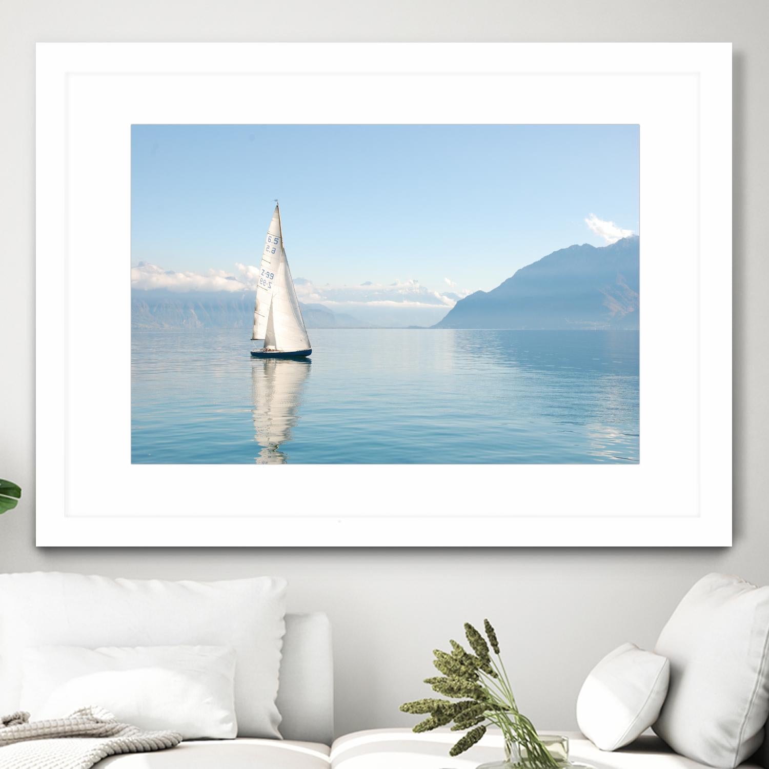 Sailing Ship by Pexels on GIANT ART - white nautical