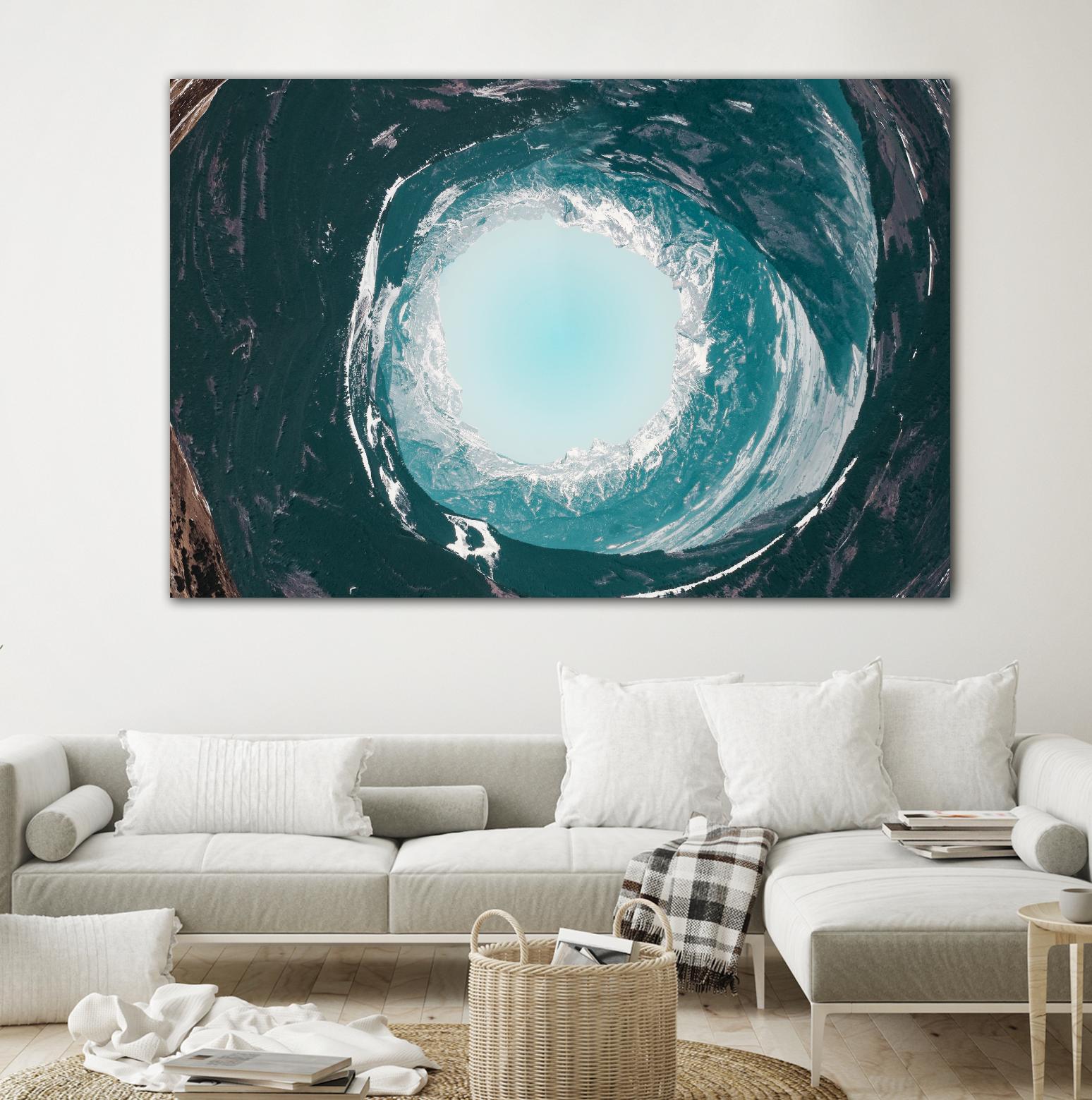 High tide illusion by Pexels on GIANT ART - white photo art