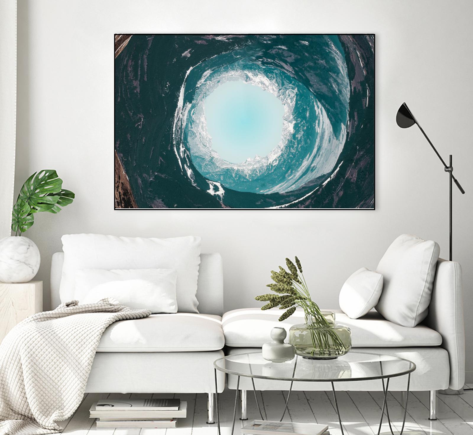 High tide illusion by Pexels on GIANT ART - white photo art