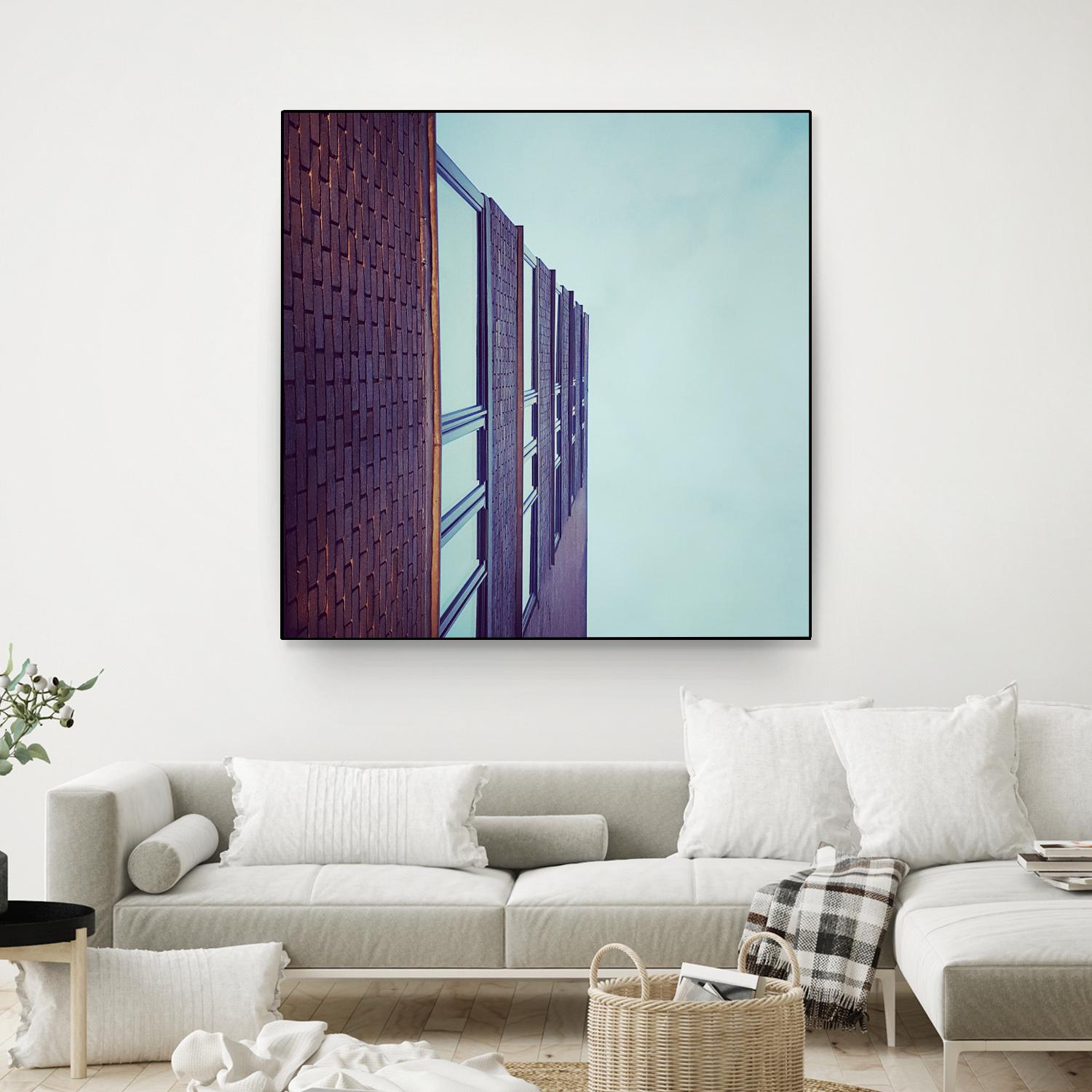 Façade V by Pexels on GIANT ART - blue architectural