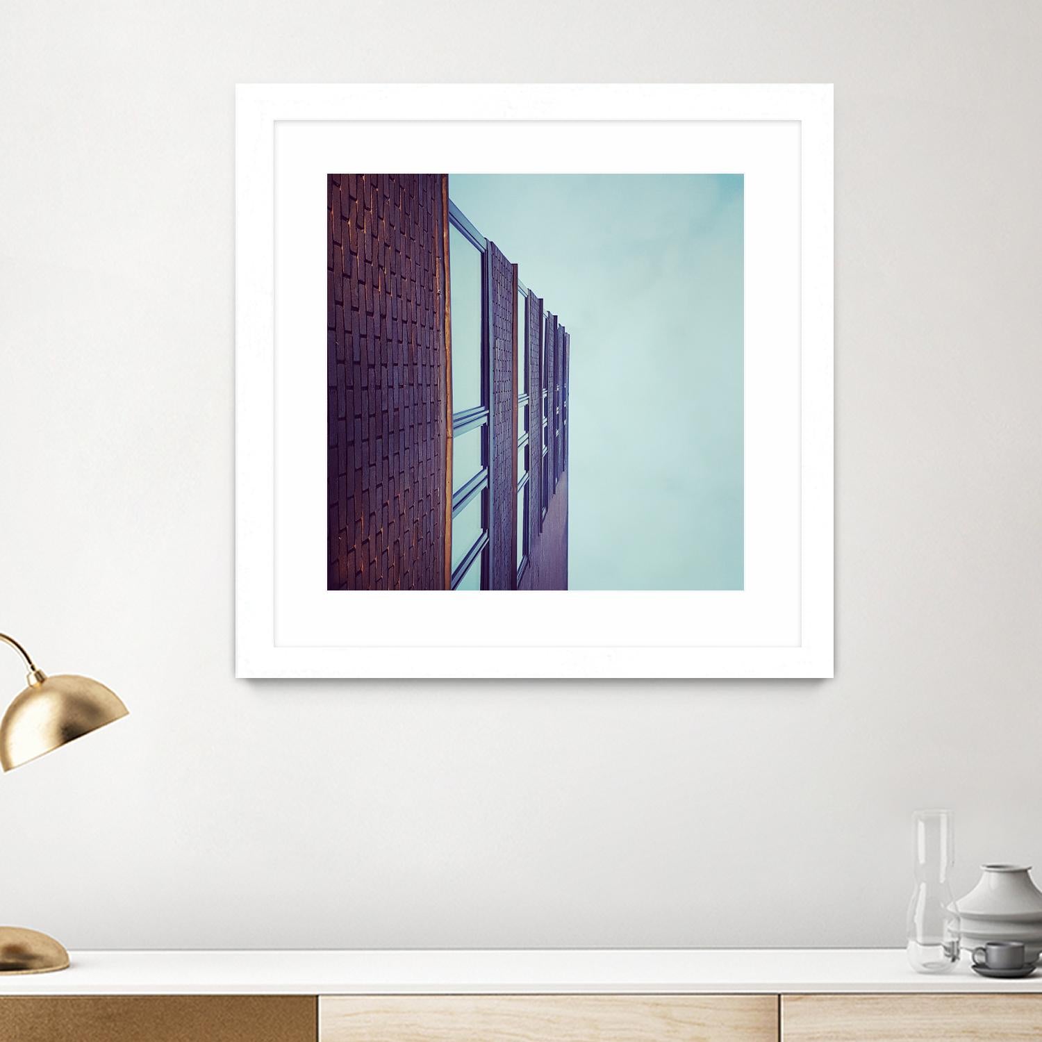 Façade V by Pexels on GIANT ART - blue architectural