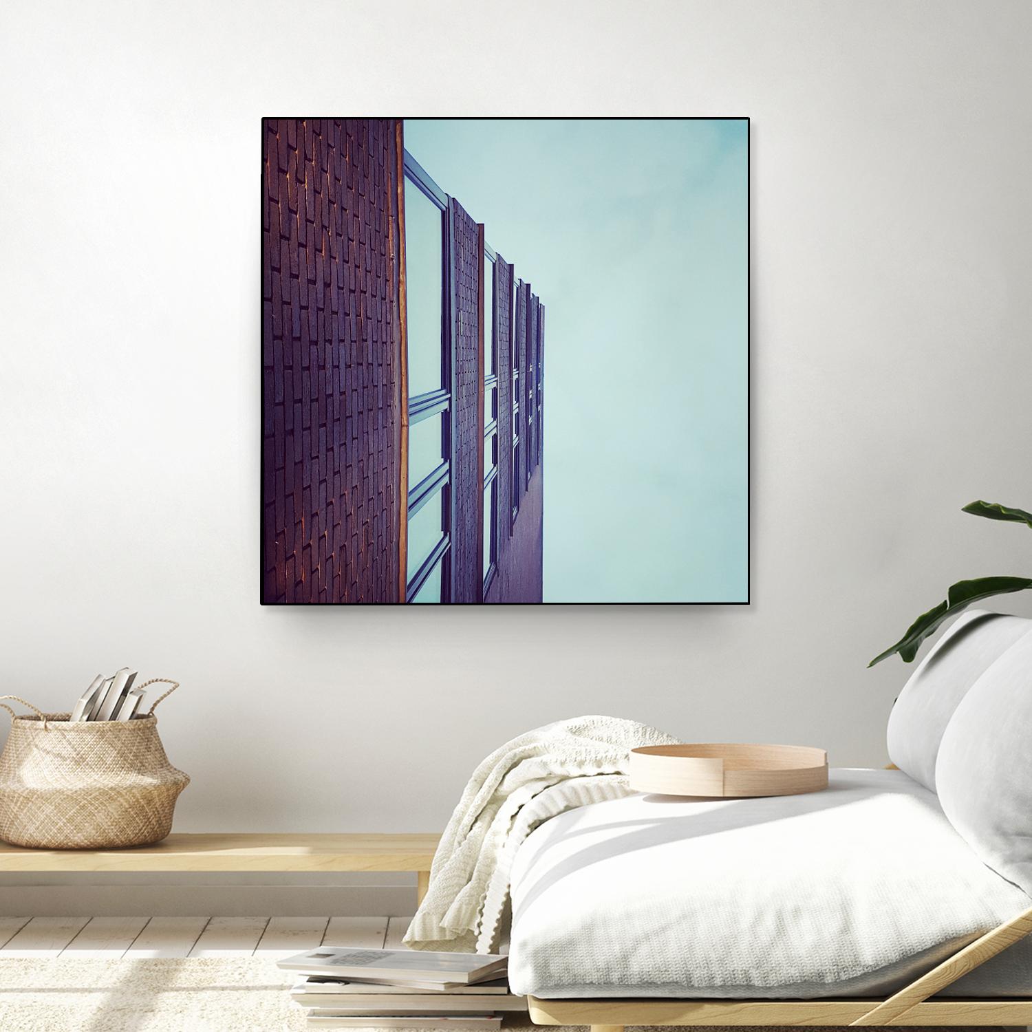 Façade V by Pexels on GIANT ART - blue architectural