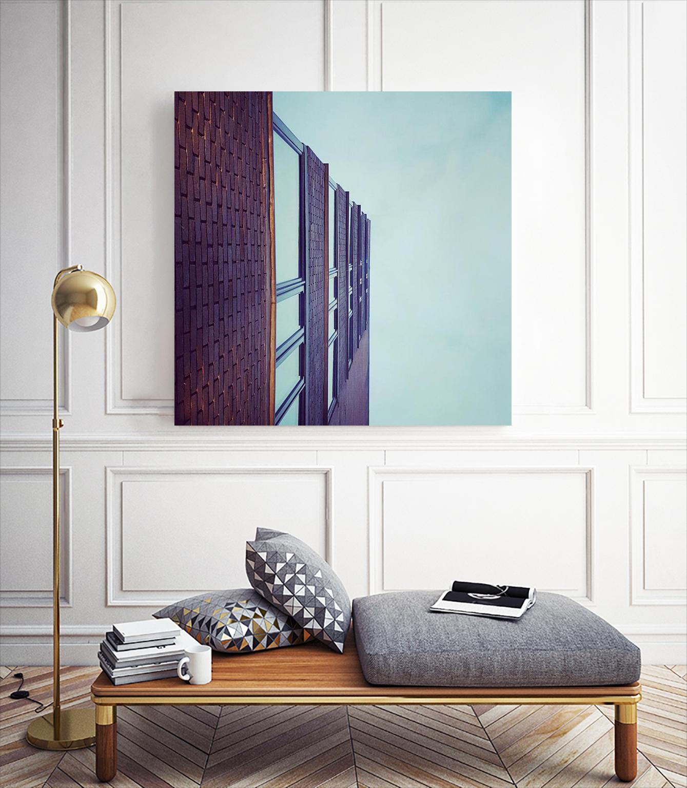 Façade V by Pexels on GIANT ART - blue architectural