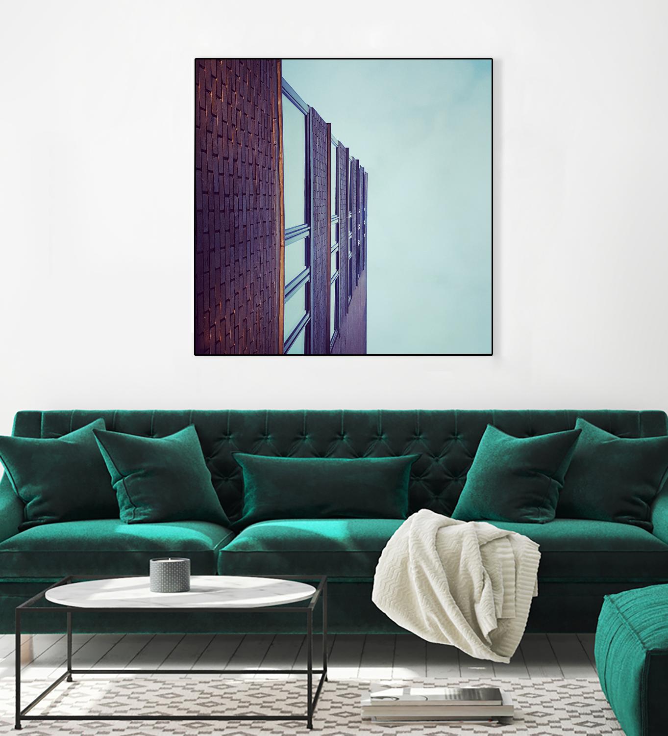 Façade V by Pexels on GIANT ART - blue architectural