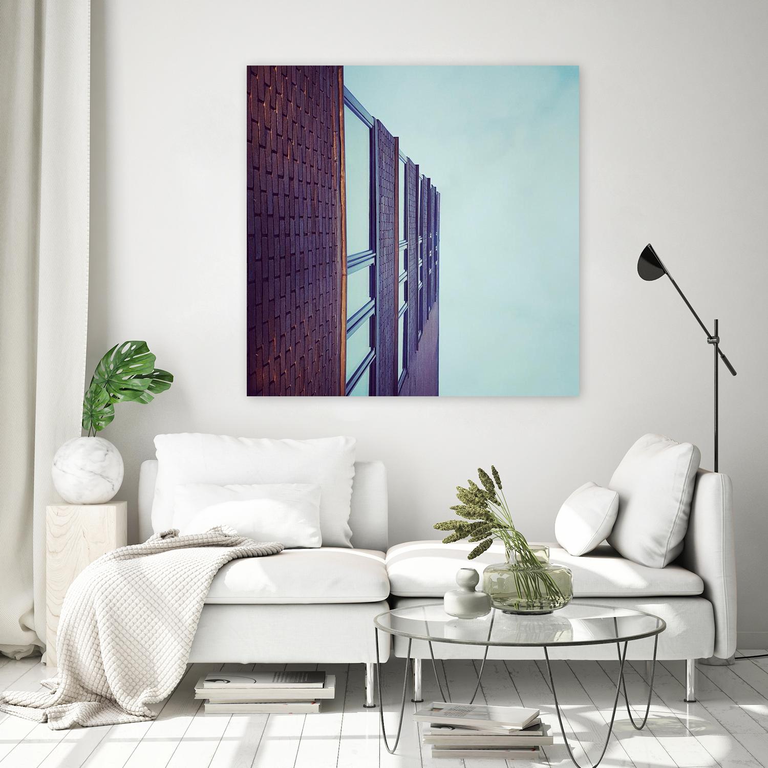 Façade V by Pexels on GIANT ART - blue architectural