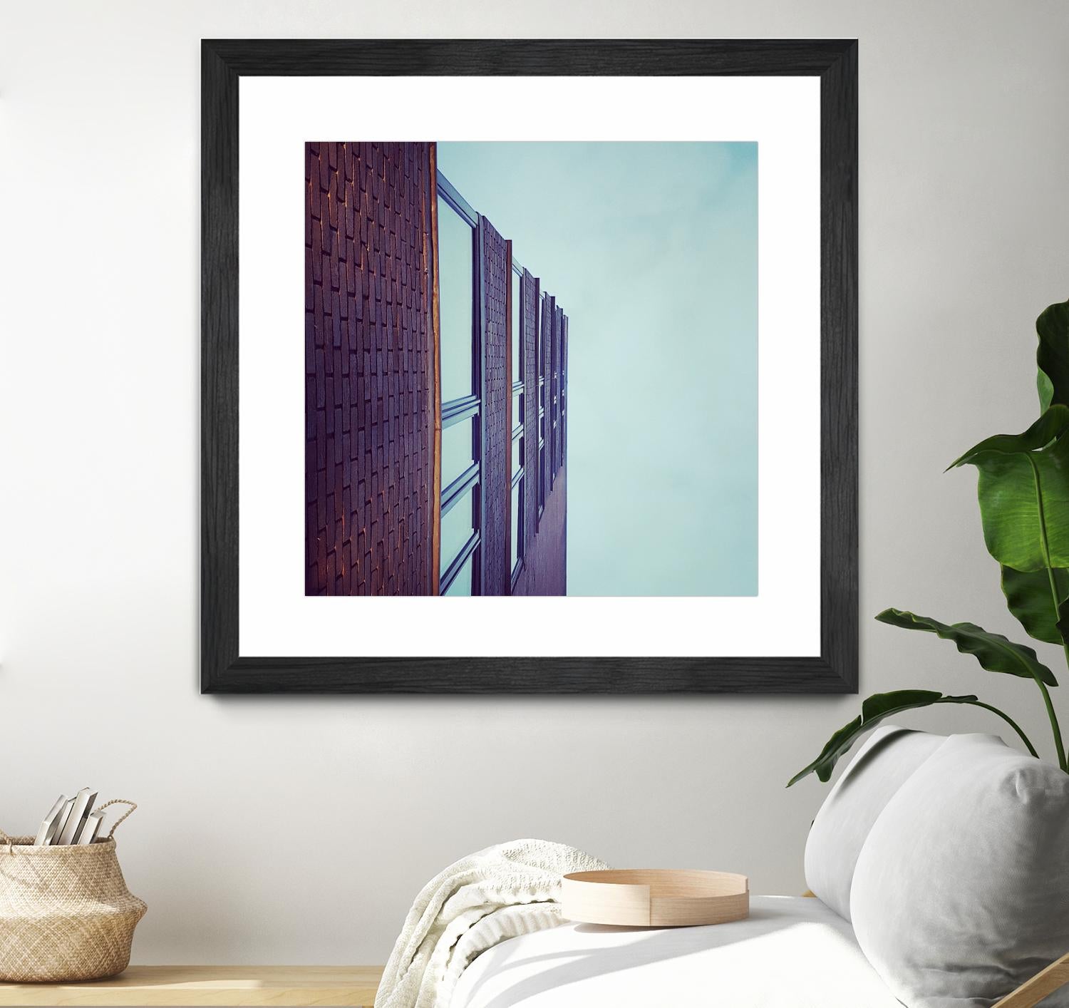 Façade V by Pexels on GIANT ART - blue architectural