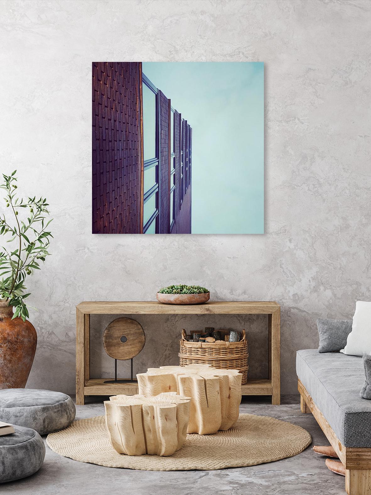 Façade V by Pexels on GIANT ART - blue architectural