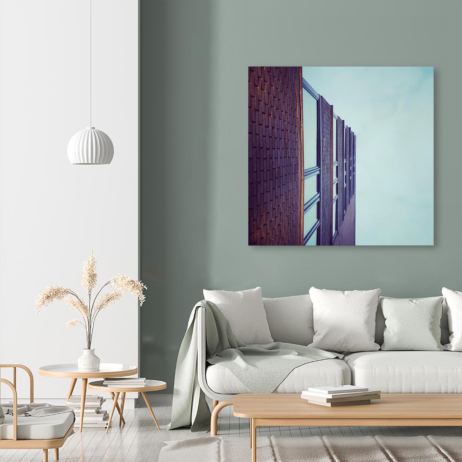 Façade V by Pexels on GIANT ART - blue architectural