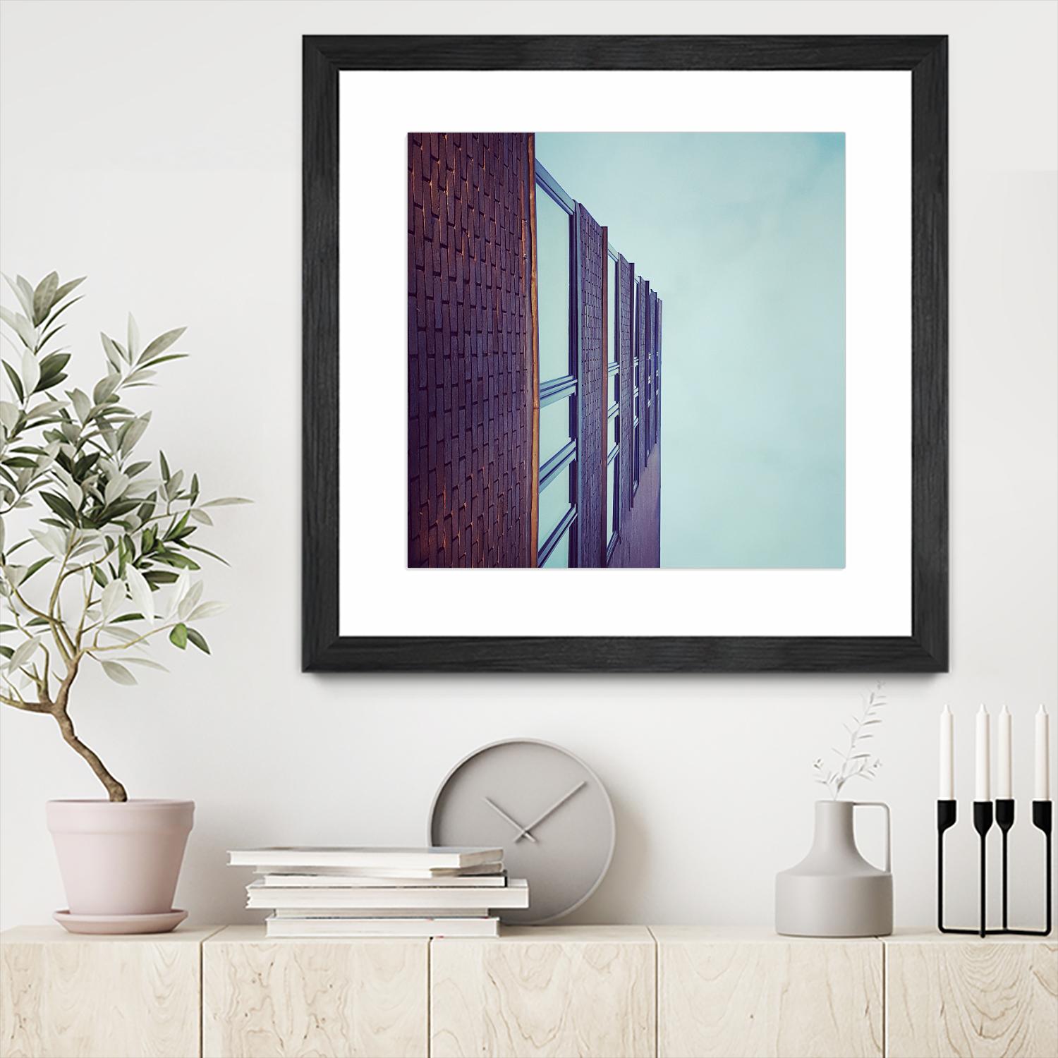 Façade V by Pexels on GIANT ART - blue architectural