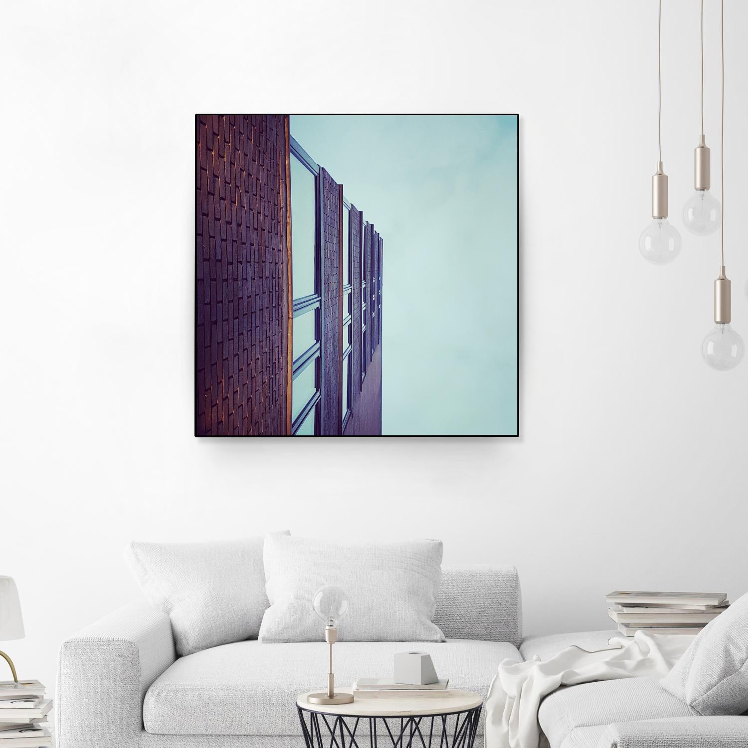 Façade V by Pexels on GIANT ART - blue architectural