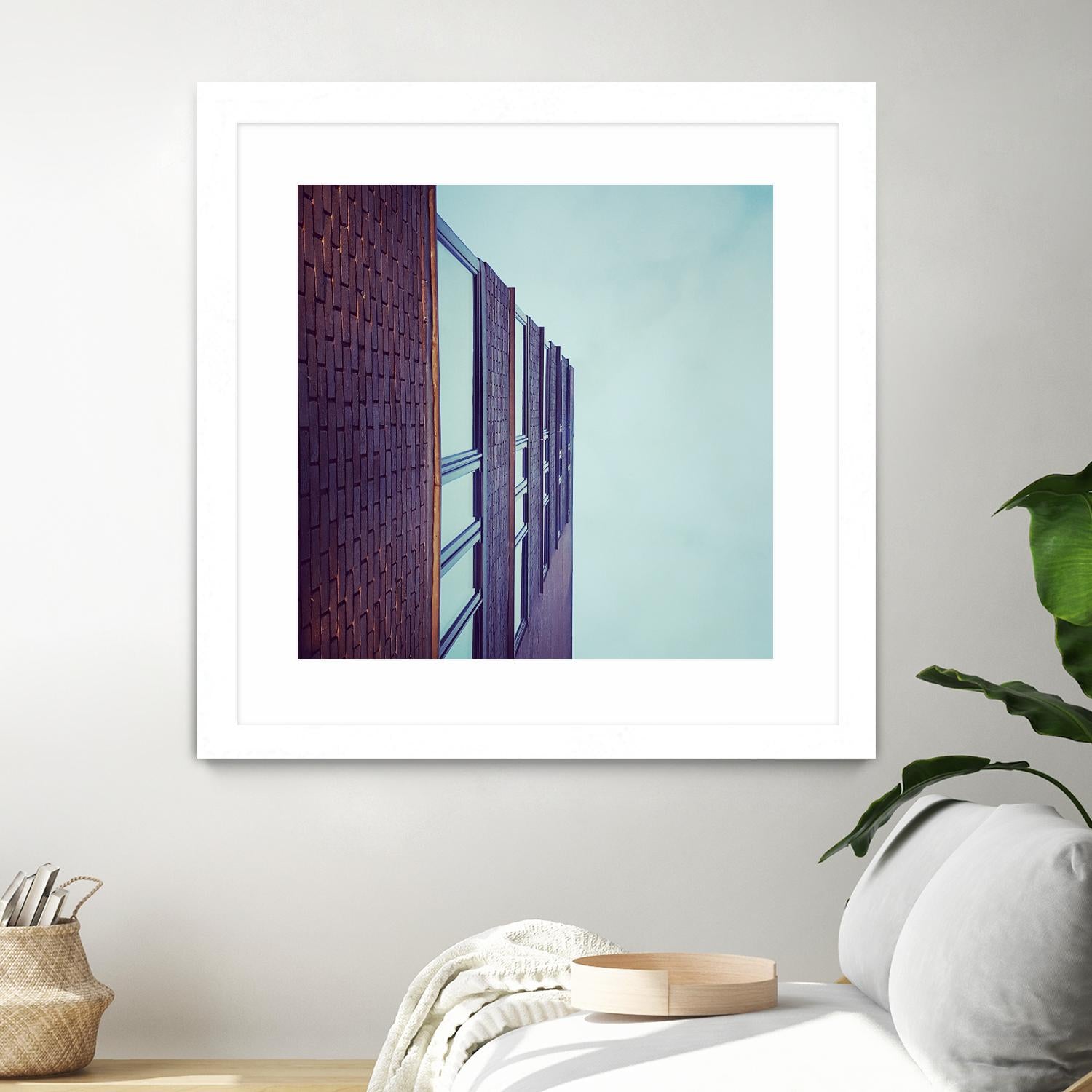 Façade V by Pexels on GIANT ART - blue architectural