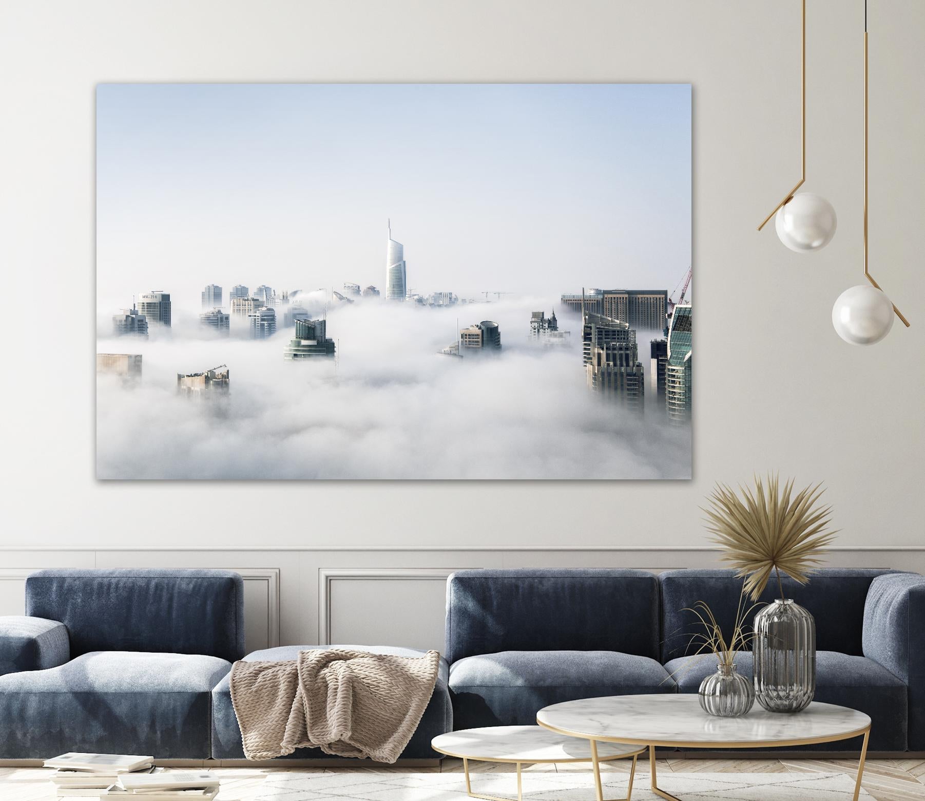 On top of the city by Pexels on GIANT ART - black city scene