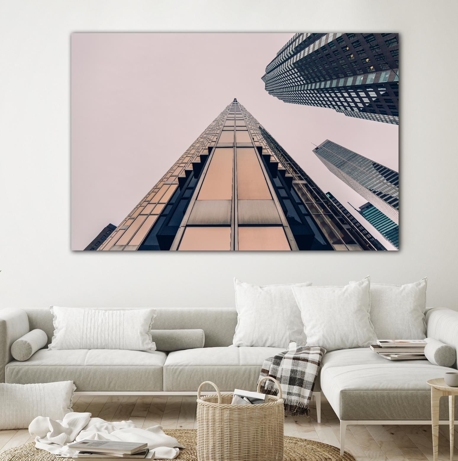 Skyline view by Pexels on GIANT ART - black city scene