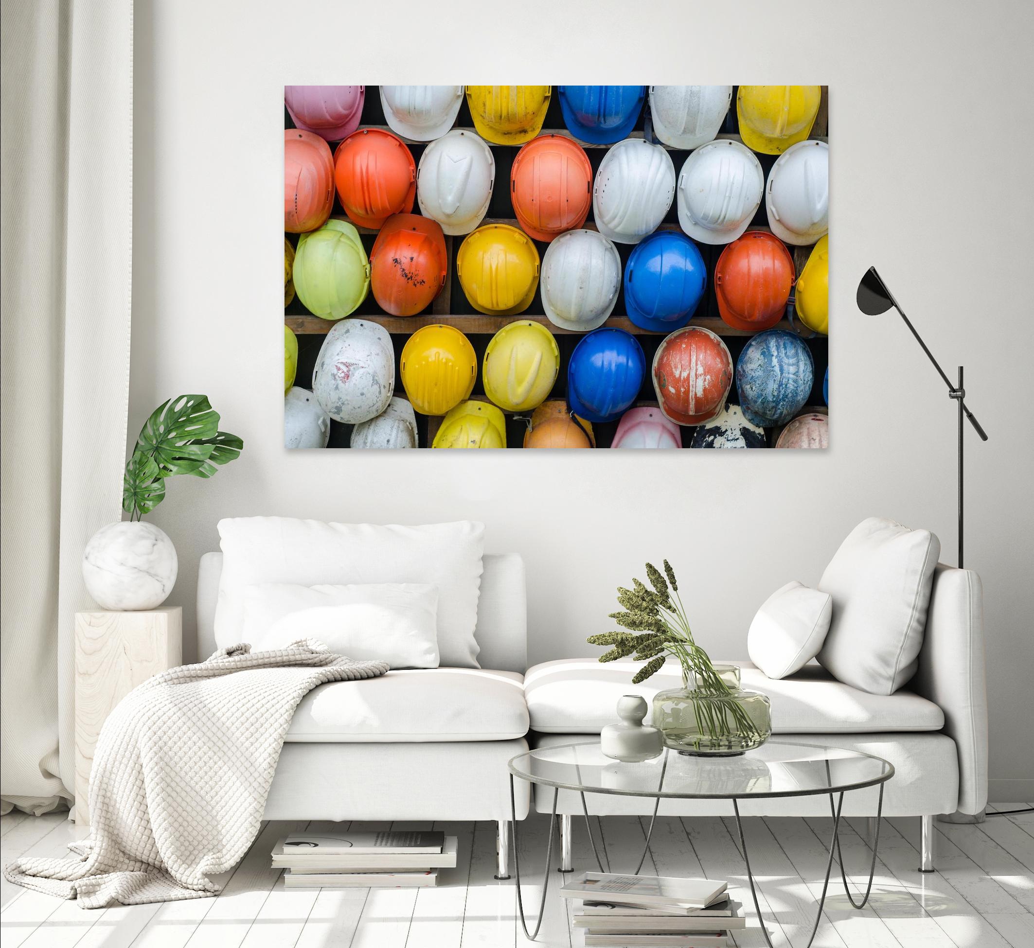 Safety helmets by Pexels on GIANT ART - white everyday life casque