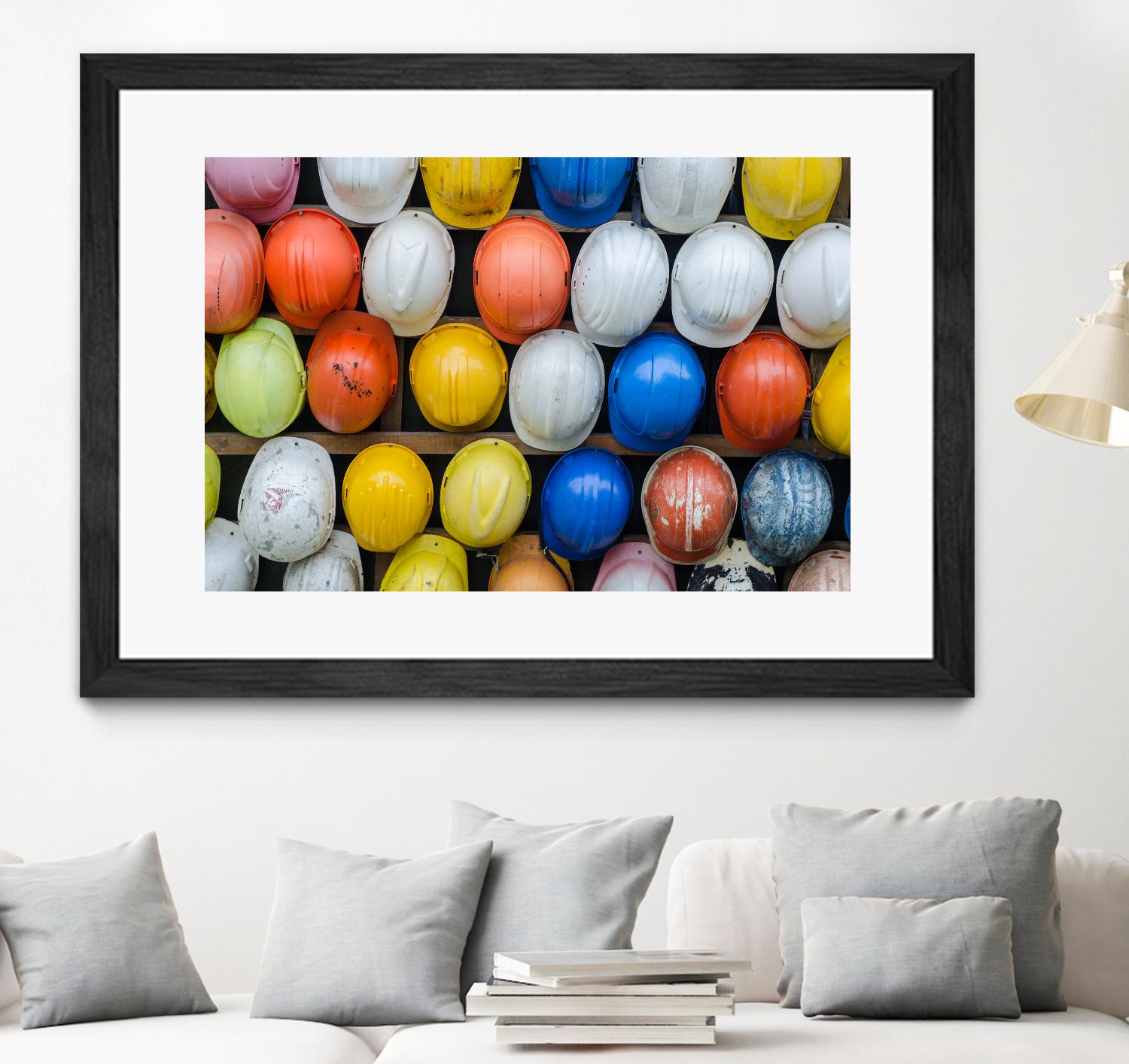 Safety helmets by Pexels on GIANT ART - white everyday life casque