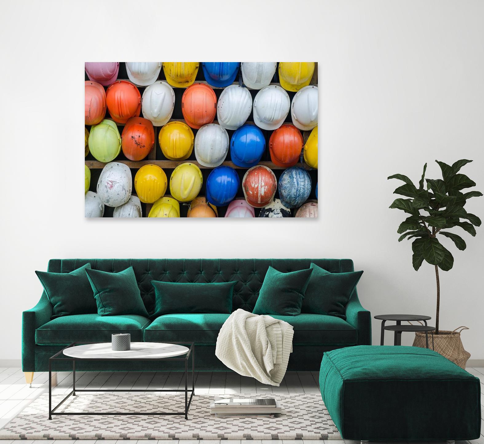 Safety helmets by Pexels on GIANT ART - white everyday life casque